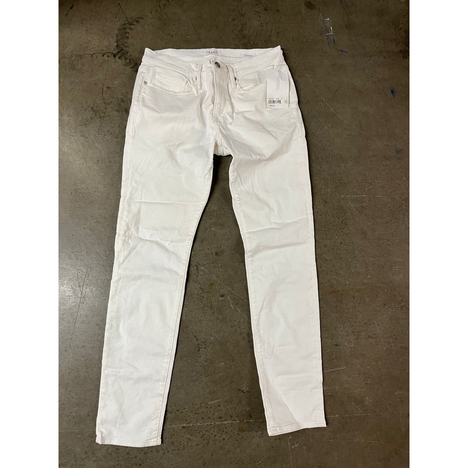 Frame FRAME - L'Homme Skinny Stretch Jeans / White/32x32/ NWT Size US 32 / EU 48 - 4 Thumbnail