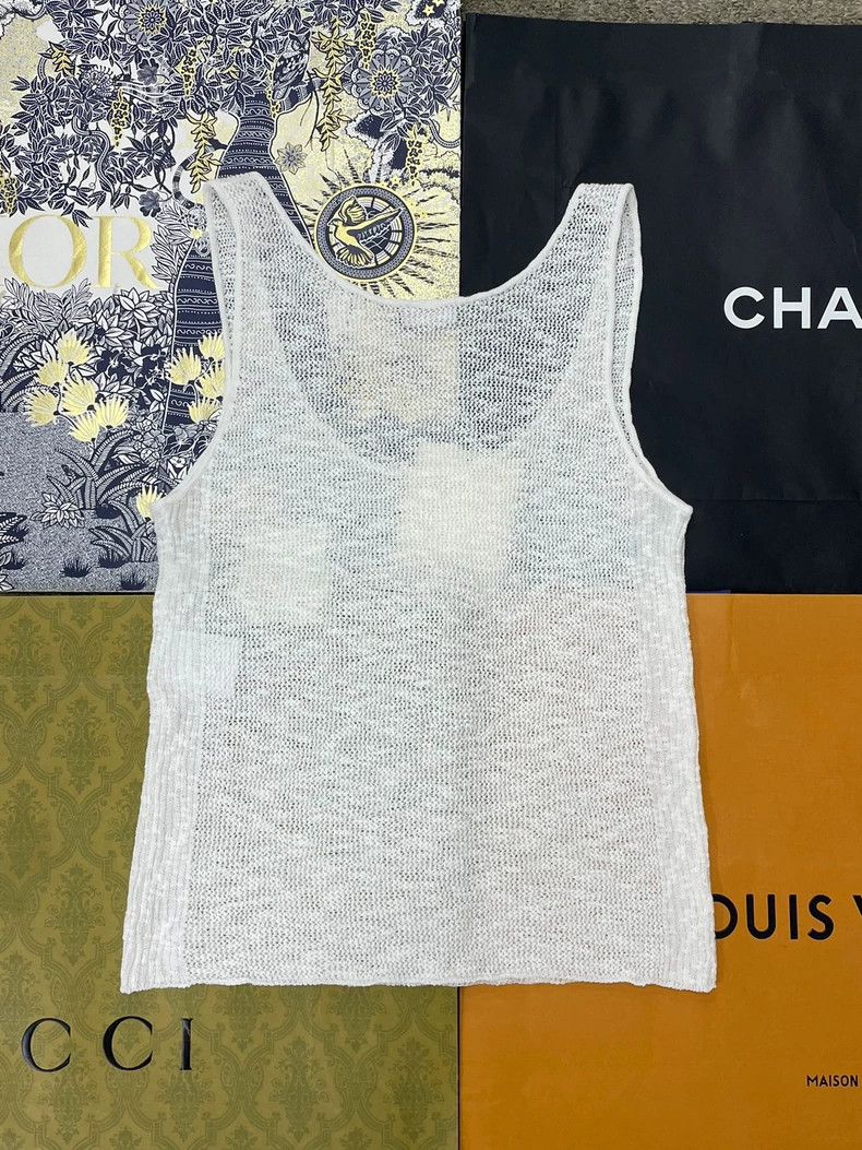 Chanel Chanel 25M coco beach series white pocket knitted vest Size XS / US 0-2 / IT 36-38 - 3 Thumbnail