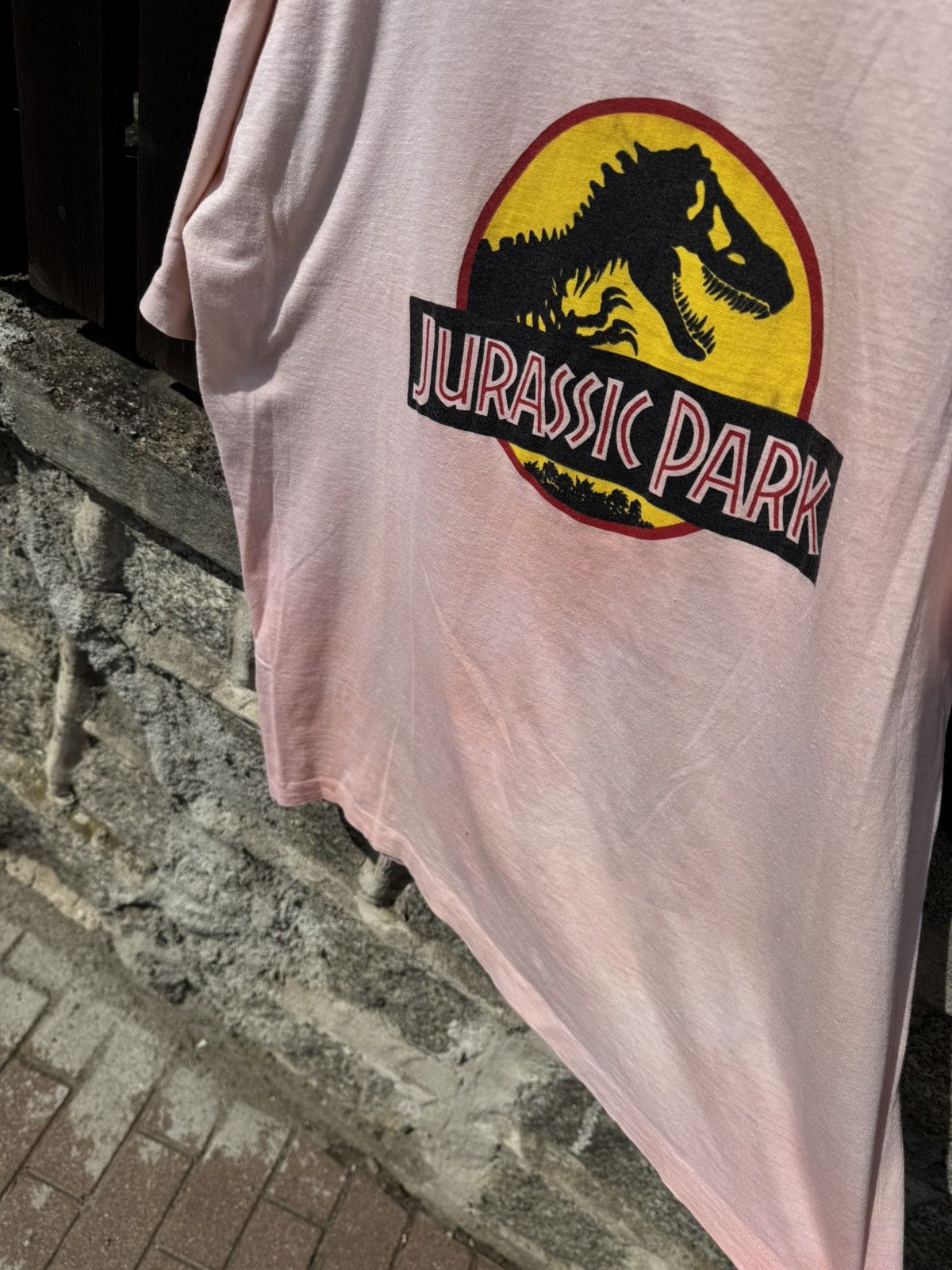 Other 90s Vintage Jurassic Park Single Stitch Movie Pink Tie Dye Size US L / EU 52-54 / 3 - 15 Thumbnail