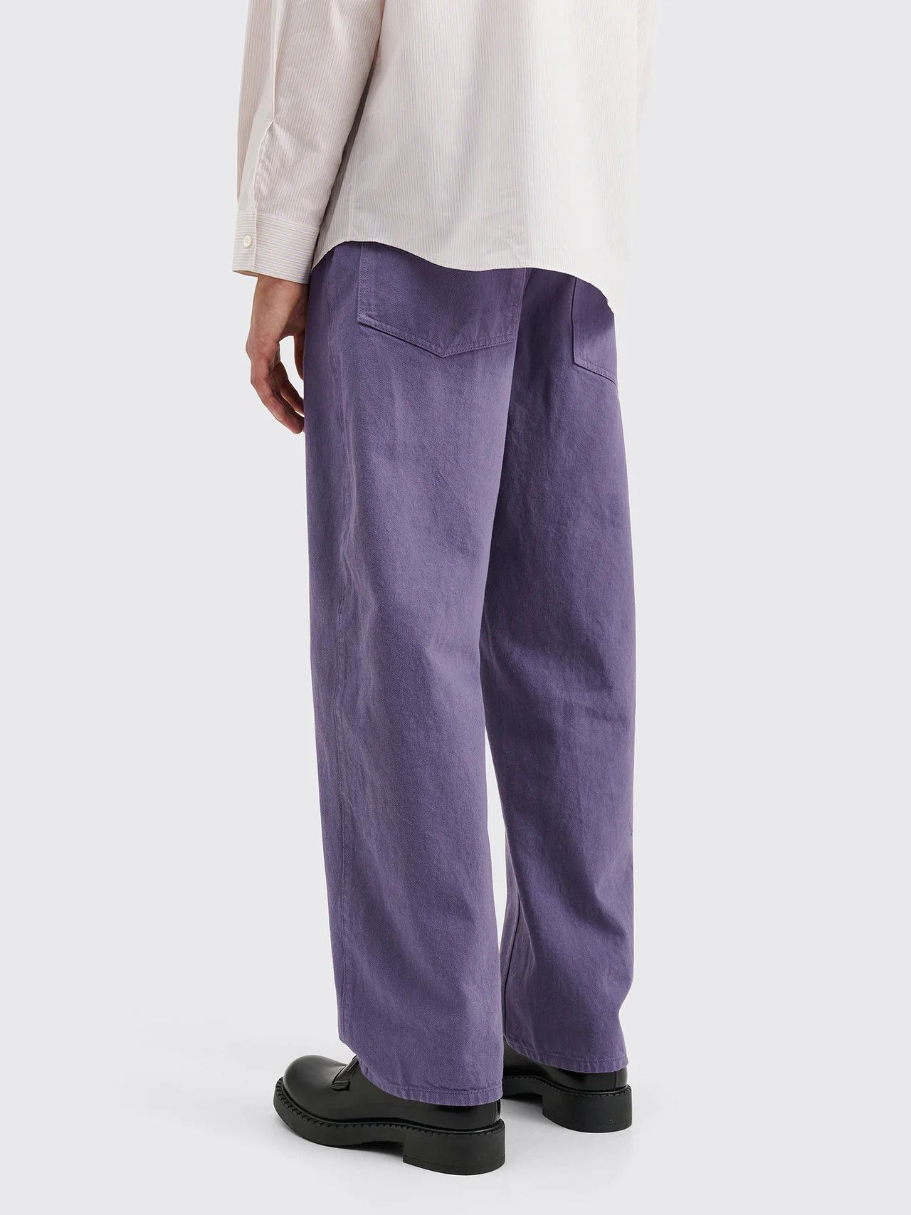 Tres Bien 💚 Très Bien Everywear Twisted 5 Pocket Work Pant Purple NEW Size US 32 / EU 48 - 6 Thumbnail