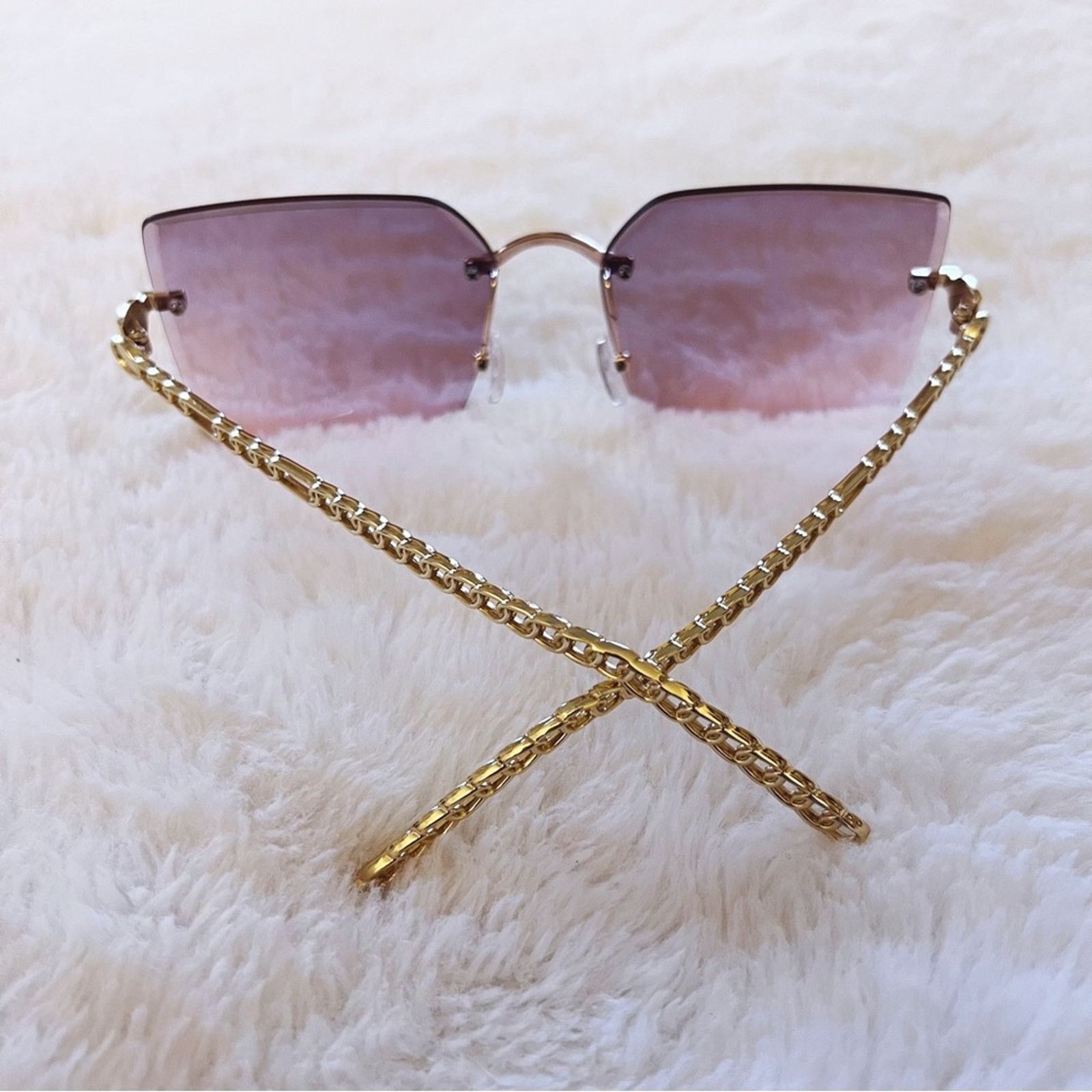 Other Skyla Light Purple Square Oversized Sunglasses Size ONE SIZE - 11 Thumbnail