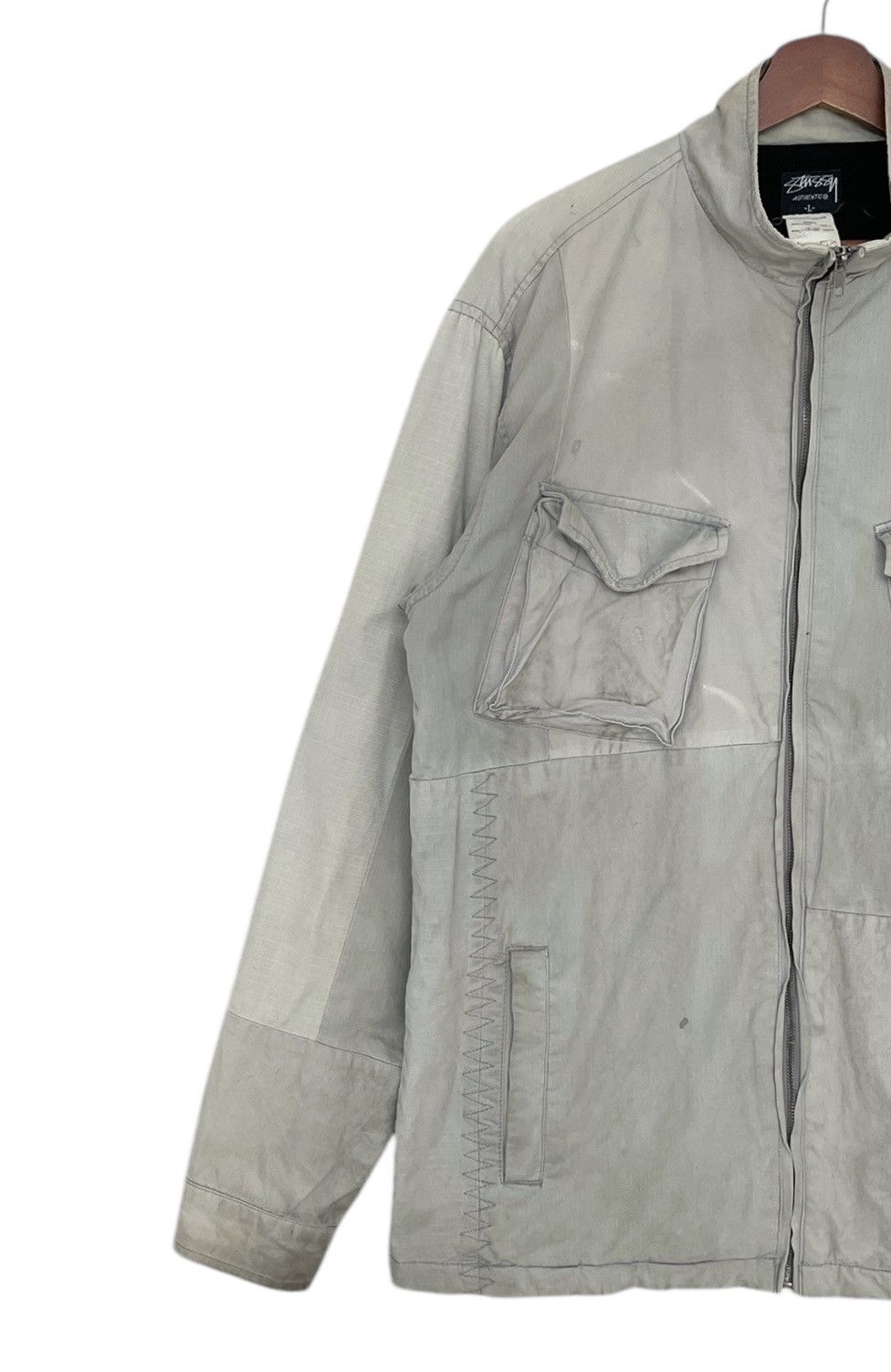 Stussy × Vintage Vintage Brand Stussy Work Wear Jacket 2000s Size US L / EU 52-54 / 3 - 3 Thumbnail