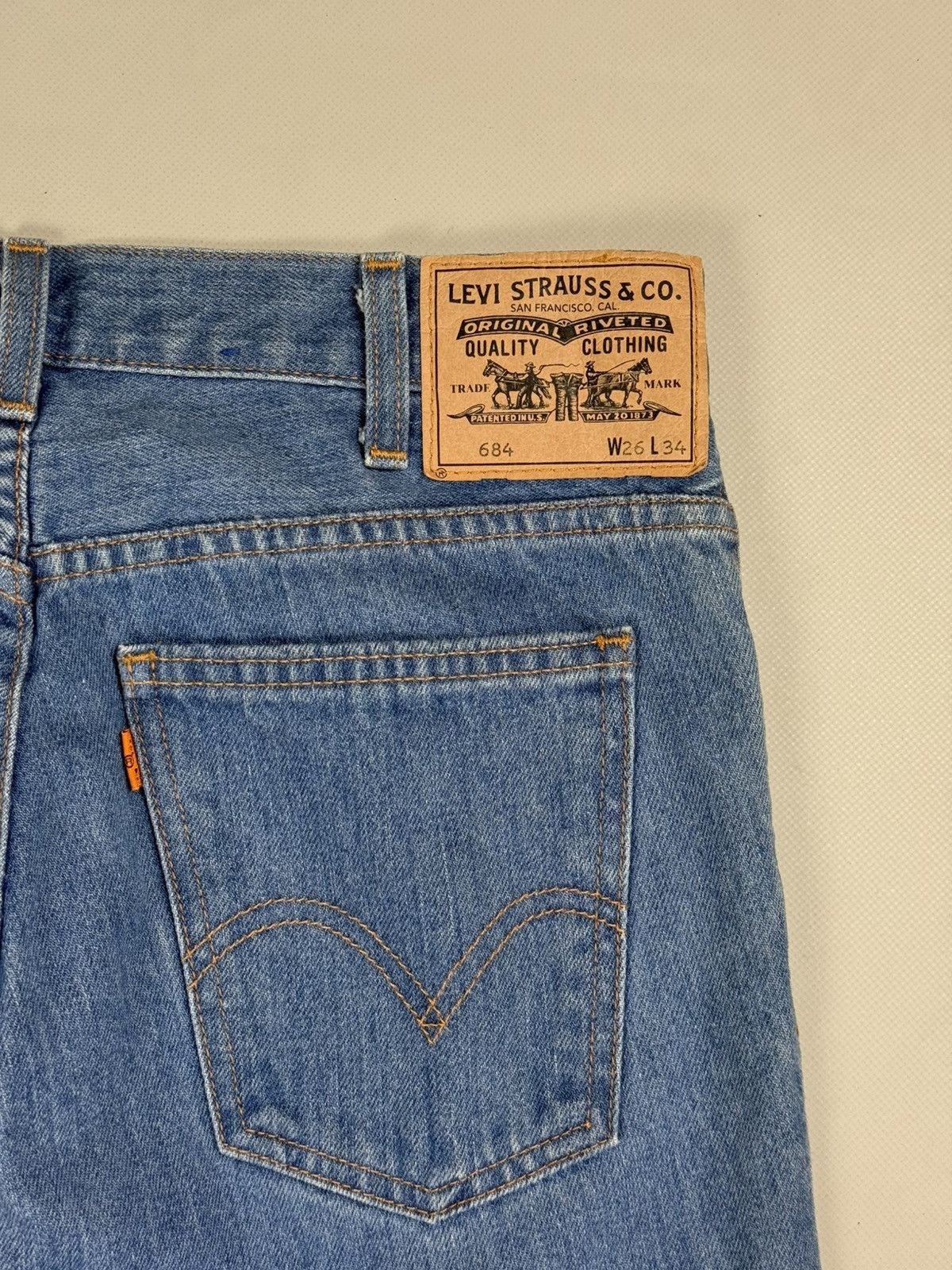 Levi's Vintage Clothing LVC Levi’s Vintage Clothing 684 Orange Tab Flared Jeans Size 26" / US 2 / IT 38 - 24 Thumbnail