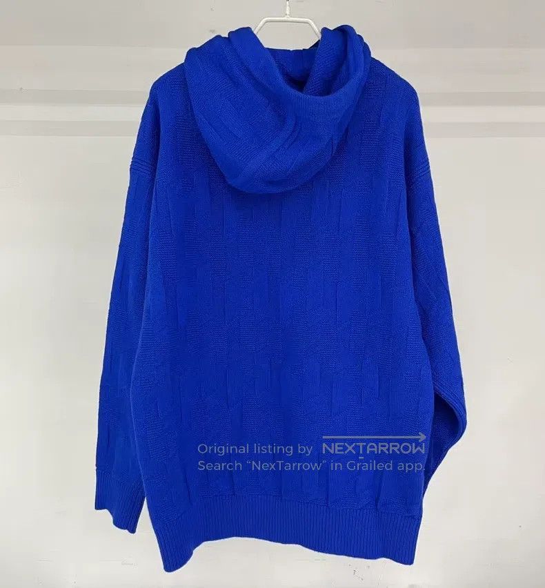 Hermes Hermes Hooded Sweater, Pure Wool, Klein Blue Size XS / US 0-2 / IT 36-38 - 2 Thumbnail