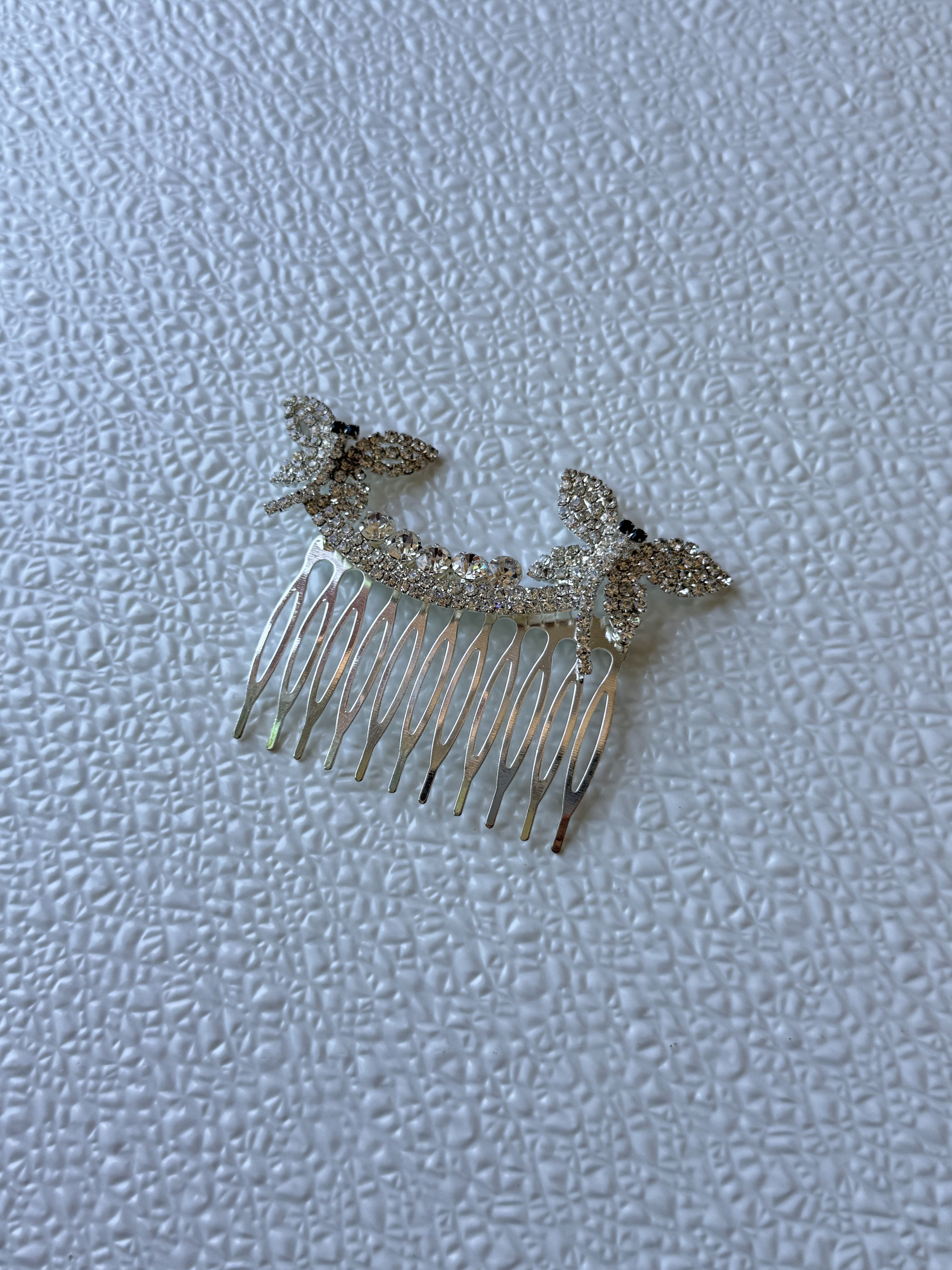 Other Silver Rhinestone Butterfly Hair Comb Size ONE SIZE - 6 Thumbnail