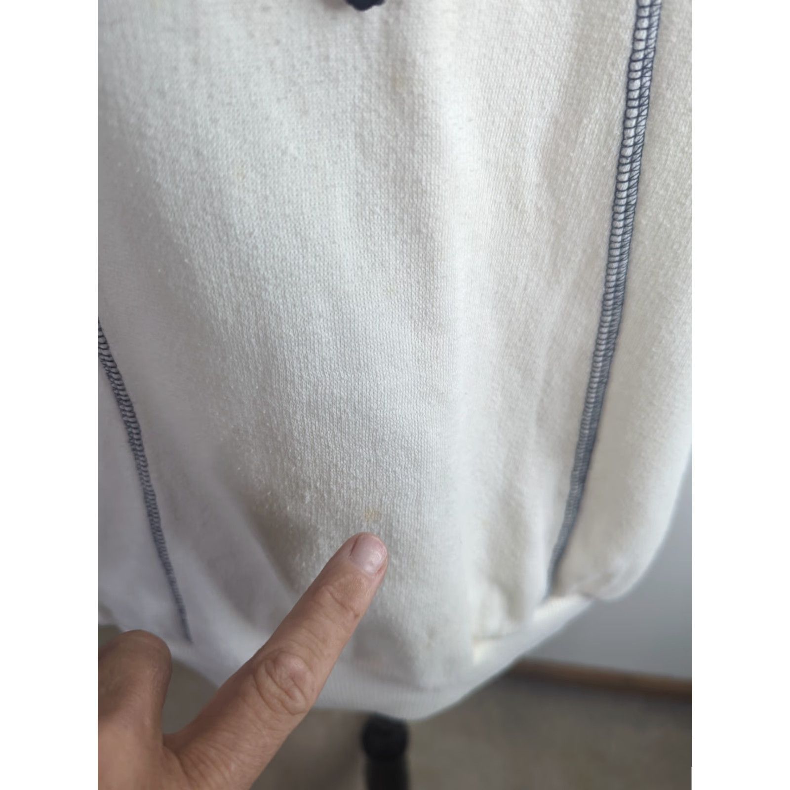 Vintage VINTAGE Gitano Sweater Shirt Collared Polo Sweatshirt Womens Sz S 80s/90s Ivory Geometric Knit Jumper 90s Theme Mens? Size S / US 4 / IT 40 - 4 Thumbnail