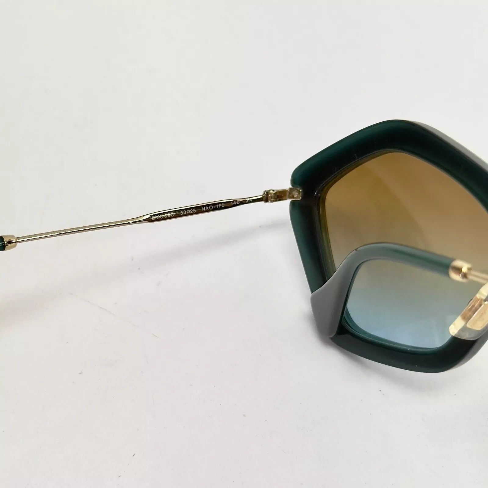 Miu Miu MIU MIU CULTE 06O Turquoise Green Suede Sunglasses MU06OS Size ONE SIZE - 4 Thumbnail