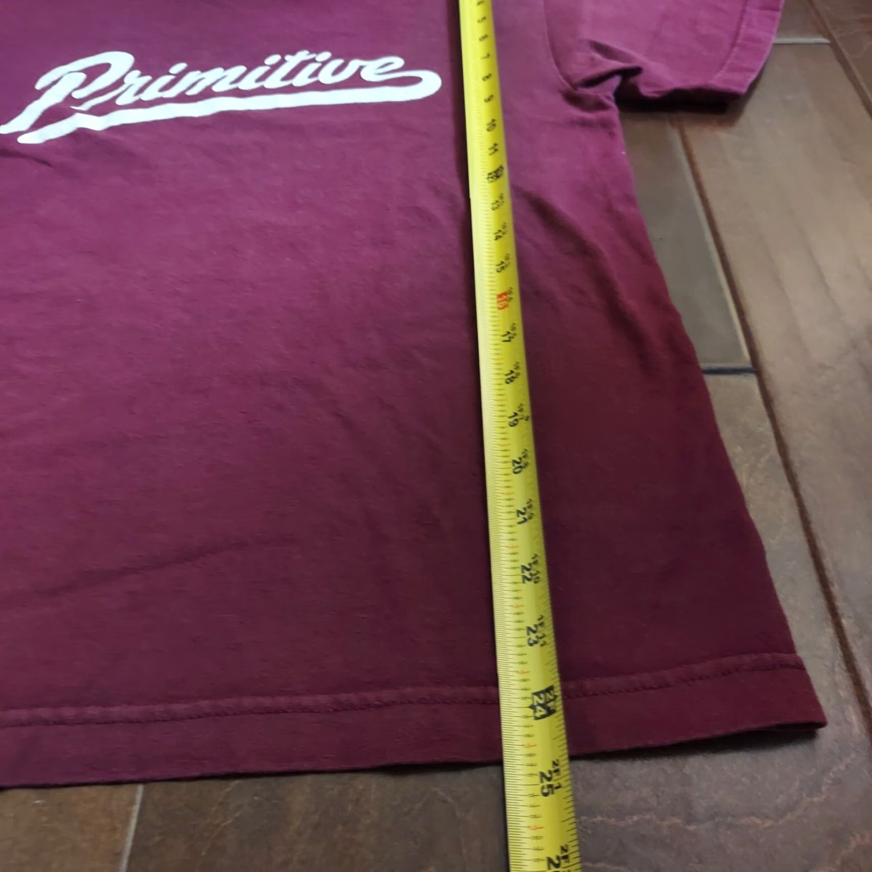 Primitive Primitive CALDWELL TEE Burgundy White Screenprint Men's T-shirt S - 100% Cotton, Crew Neck, Short Sleeve, Logo Brand, Regular Fit, Mexico Size US S / EU 44-46 / 1 - 6 Thumbnail