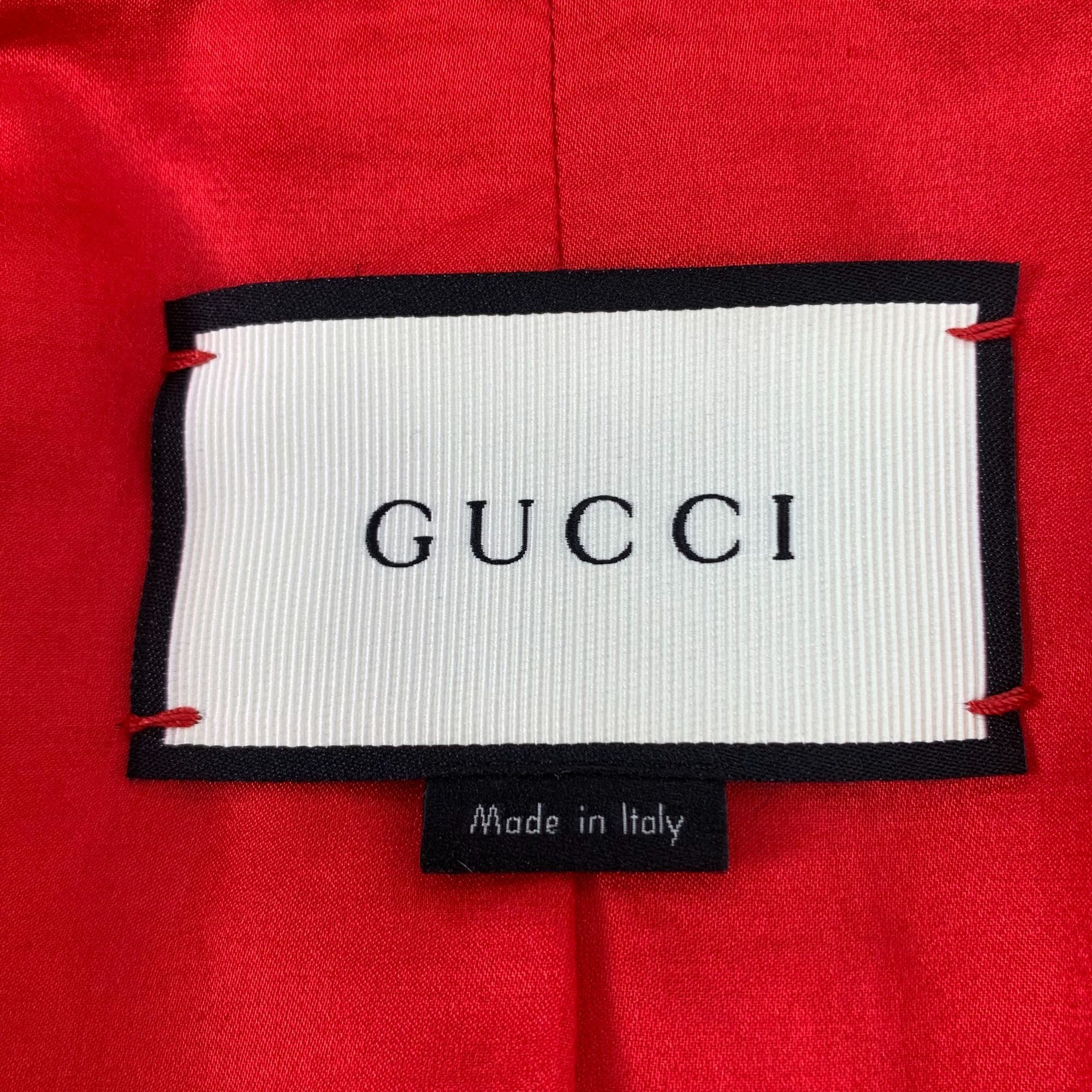 Gucci [Gucci] Pink Wool Pearl Button Trench Coat 38 S Size S / US 4 / IT 40 - 2 Thumbnail