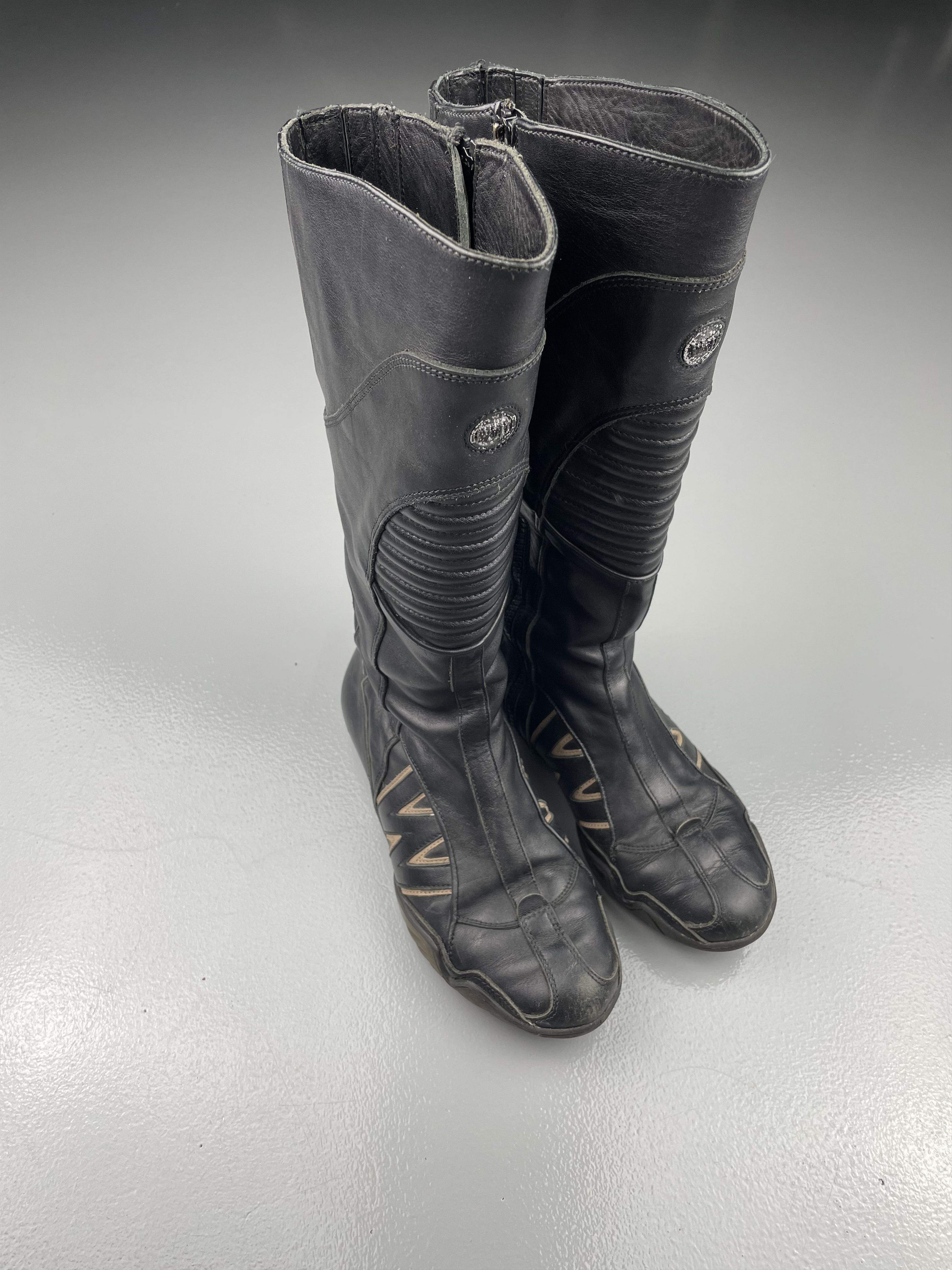 Walter Van Beirendonck vintage Walter Van Beirendonck W.&L.T. - leather biker boots Size US 7 / IT 37 - 4 Thumbnail