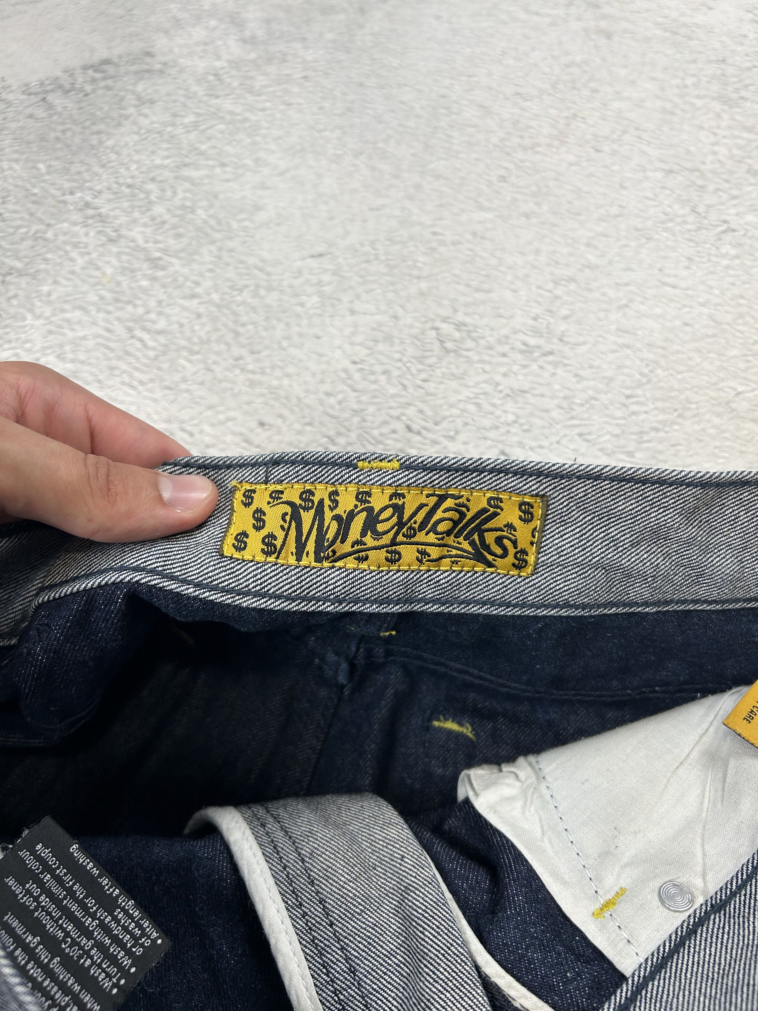 JNCO × Japanese Brand CRAZY vintage Money Talks jeans Big Back Logo Coogi Style Size US 36 / EU 52 - 11 Thumbnail