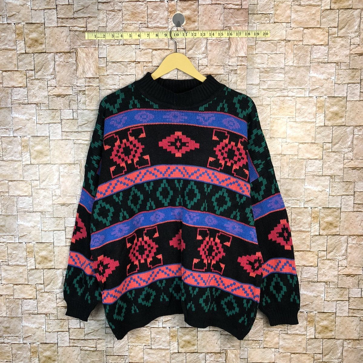 Vintage D Stefano Internasional Purple Knitwear sweatshirt vtg #A488 Size US XL / EU 56 / 4 - 1 Thumbnail