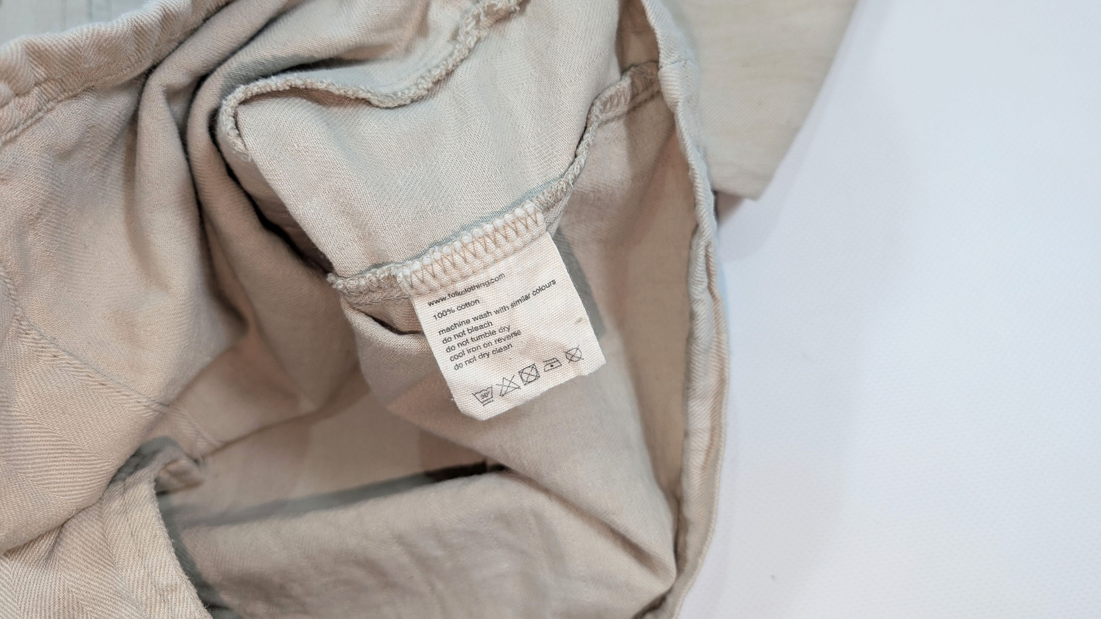 Folk Folk Beige Cotton Overshirt Size 3 M Size US M / EU 48-50 / 2 - 7 Thumbnail