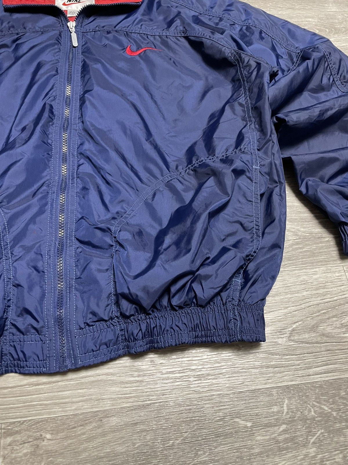 Nike Vintage 90s Nike Big Swoosh Logo Nylon Jacket Size US M / EU 48-50 / 2 - 7 Thumbnail