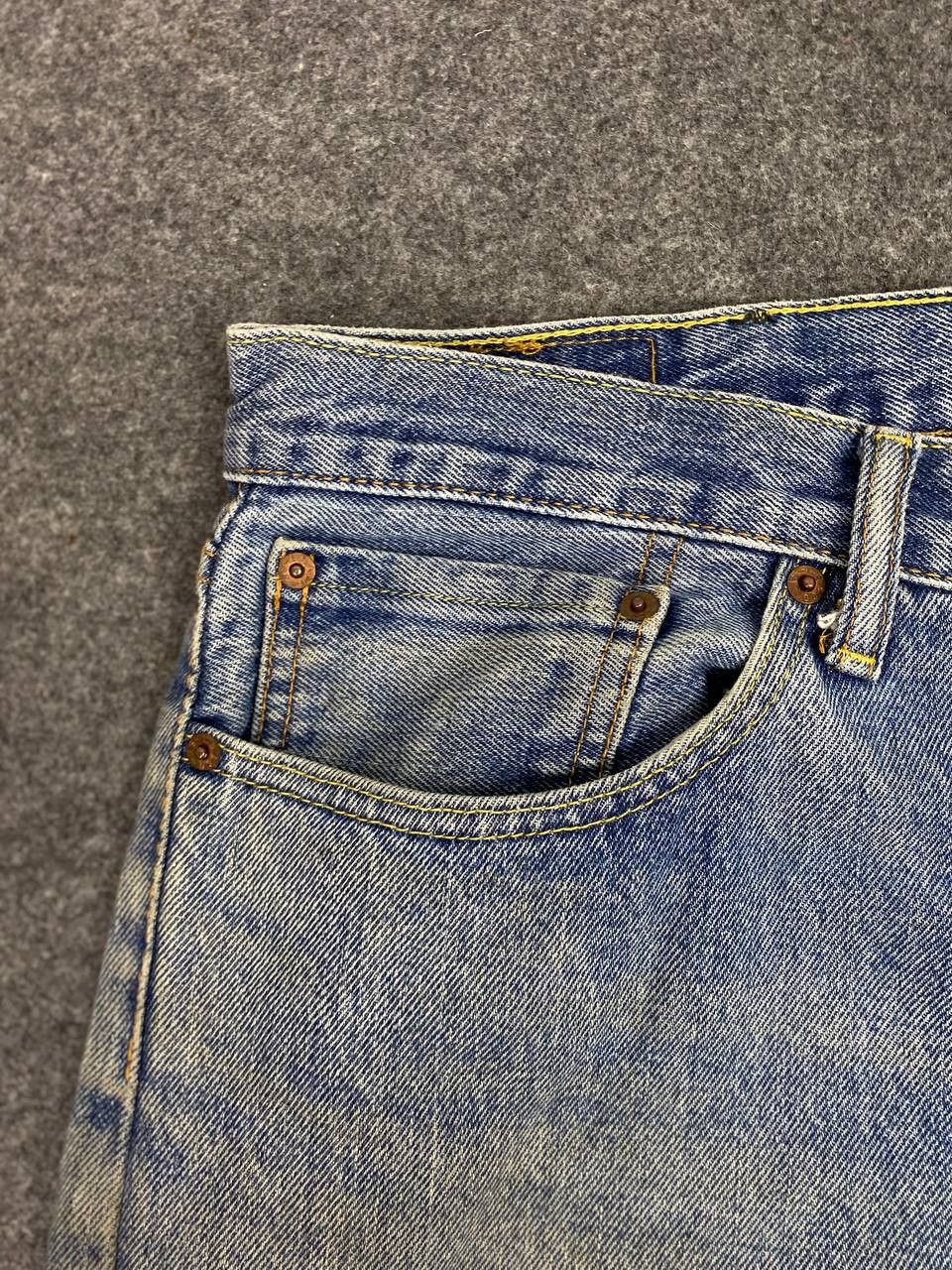 Levi's levis 505 relaxed fit denim nice design Size US 39 - 13 Thumbnail