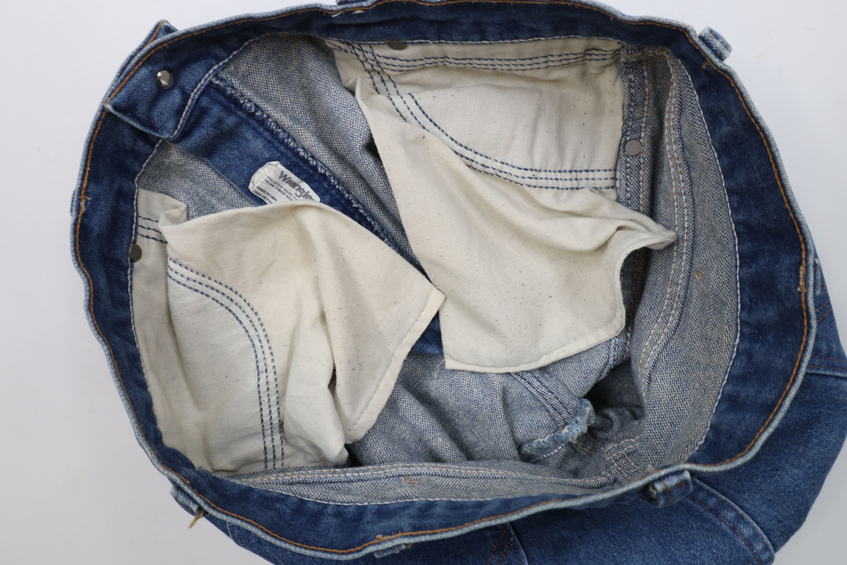 Vintage × Wrangler Vintage 90s Wrangler Leg Western Denim Jeans USA Blue Size US 34 / EU 50 - 9 Thumbnail