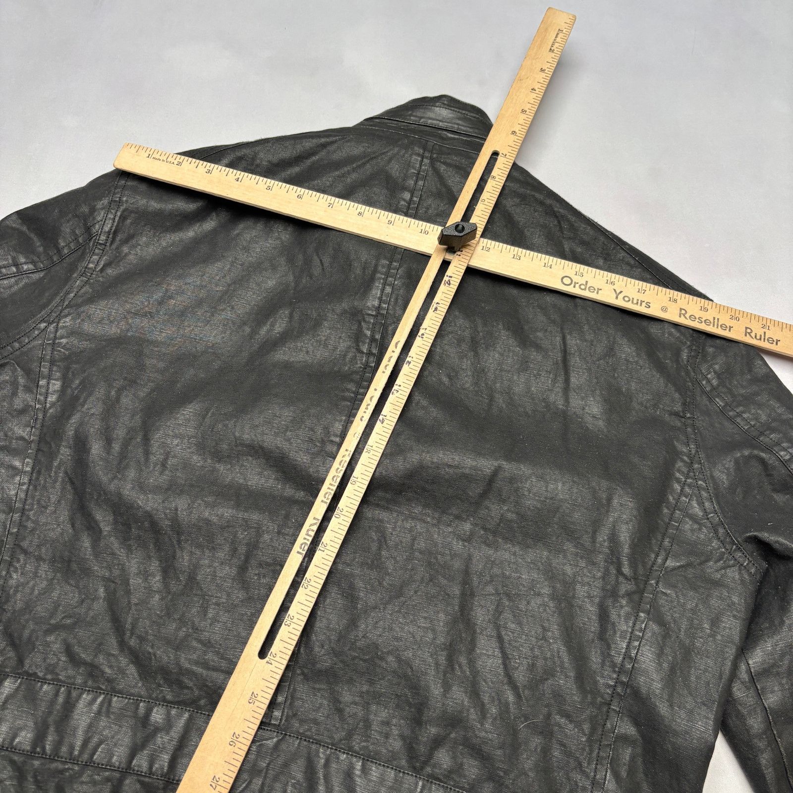 John Varvatos John Varvatos Coated Moto Jacket Men's 54 Quiet Luxury Size US L / EU 52-54 / 3 - 8 Thumbnail