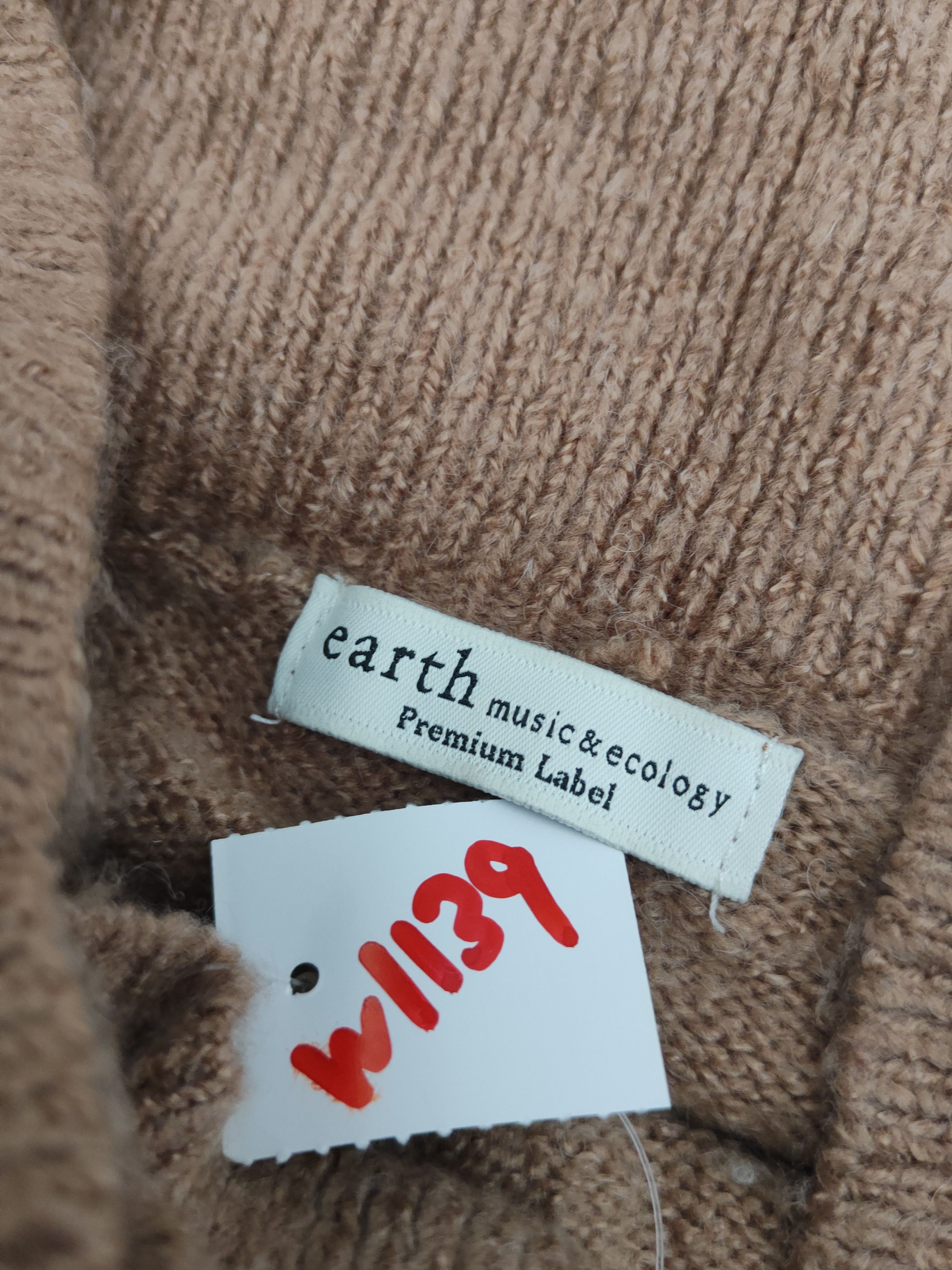 Homespun Knitwear × Japanese Brand × Vintage Earth Music & Ecology Brown Knitwear Crop Tops #W1139 Size M / US 6-8 / IT 42-44 - 12 Thumbnail
