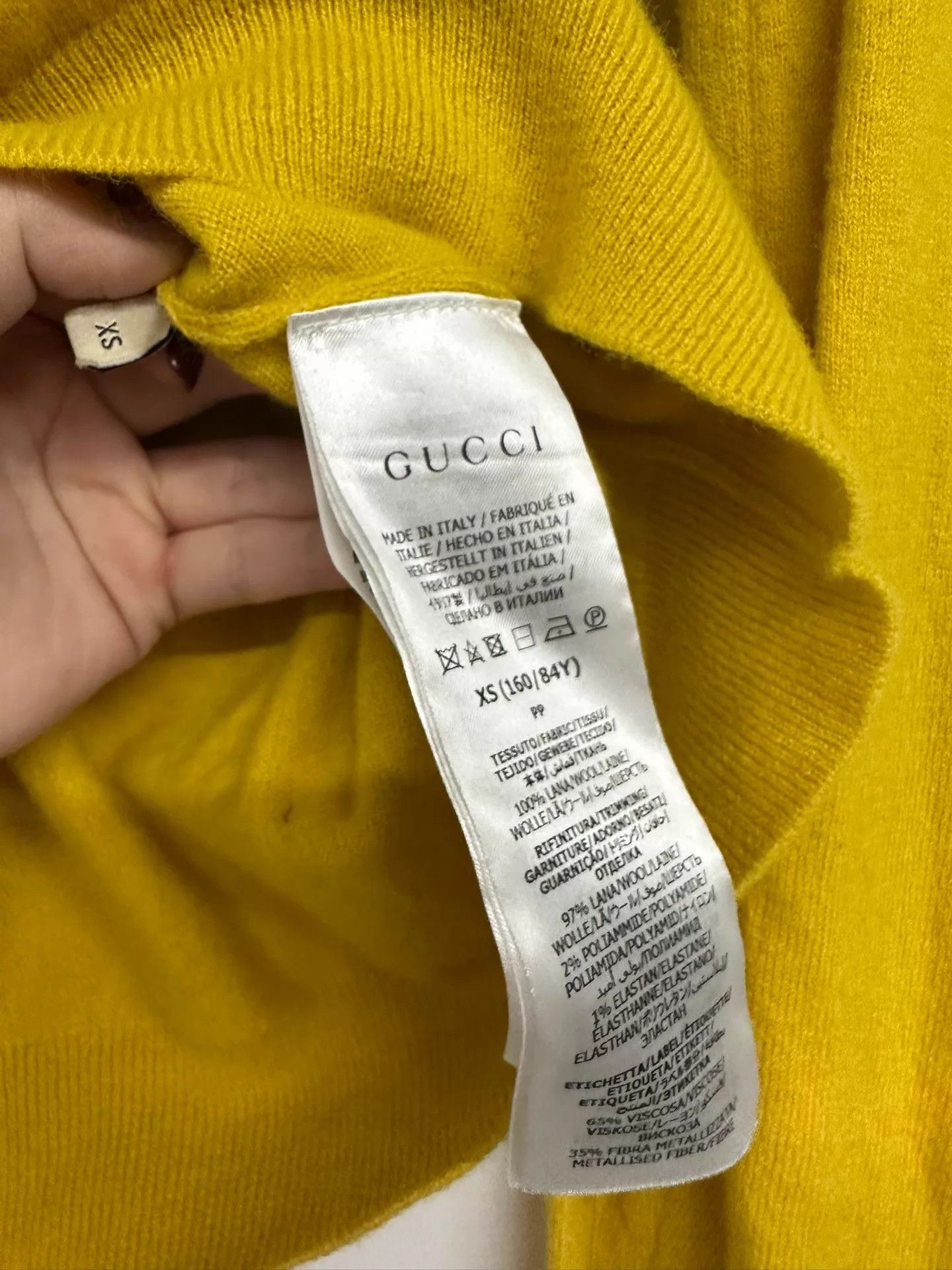 Gucci Gucci XS Sweater Bust 96 Length 56 Size XS / US 0-2 / IT 36-38 - 3 Thumbnail