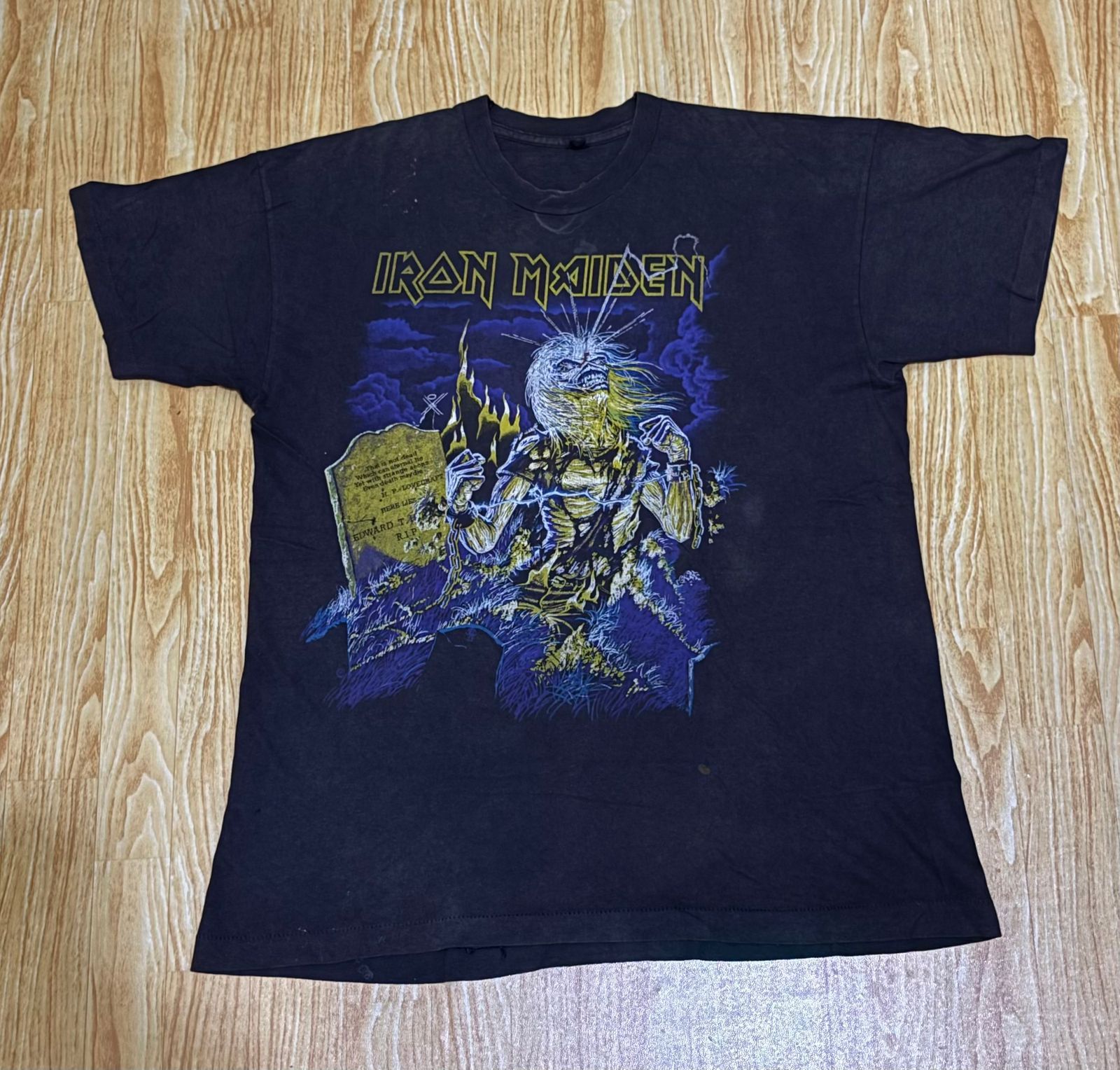 Iron Maiden vtg 80s iron maiden Life after death,Metallica,Ozzy Osbourne Size US XL / EU 56 / 4 - 1 Thumbnail
