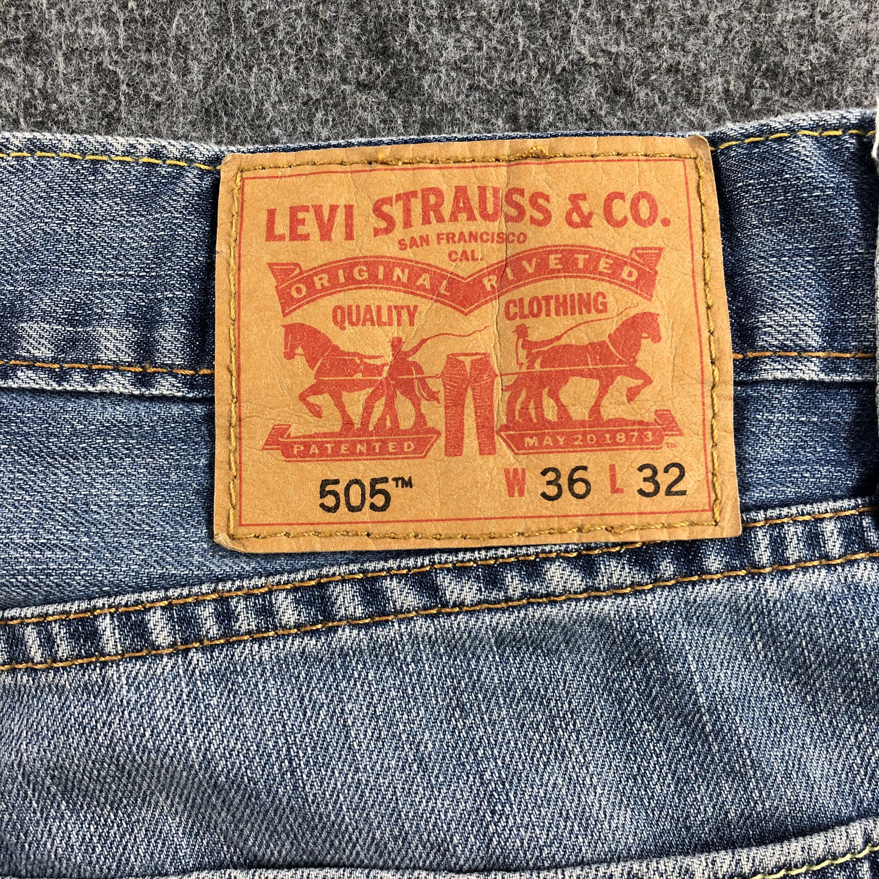 Levi's Vintage Blue Wash Levis 505 Jeans-J2094 Size US 38 / EU 54 - 5 Thumbnail