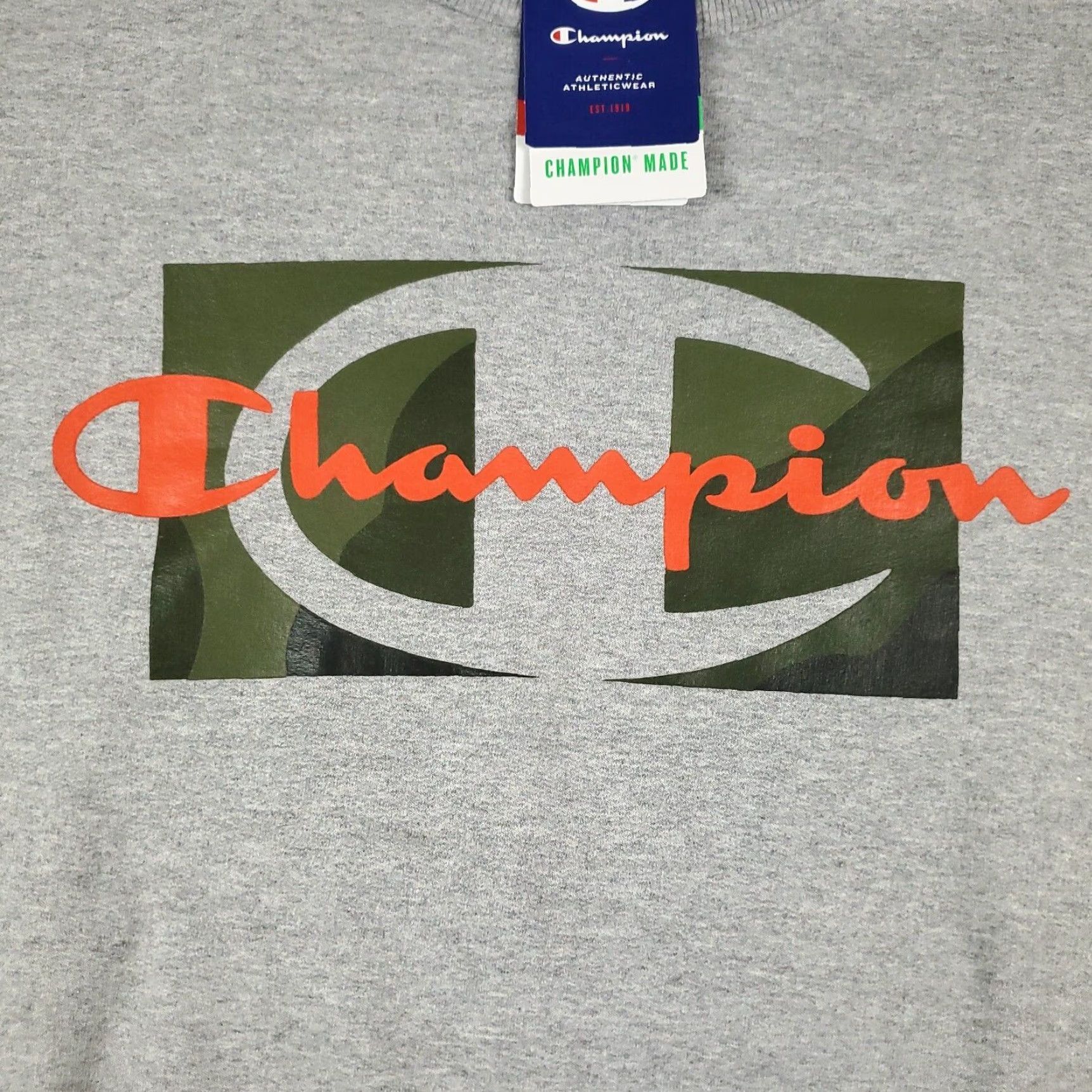 Champion Mens Large Champion Gray Casual Long Sleeve Pullover Sweatshirt Size US L / EU 52-54 / 3 - 2 Thumbnail