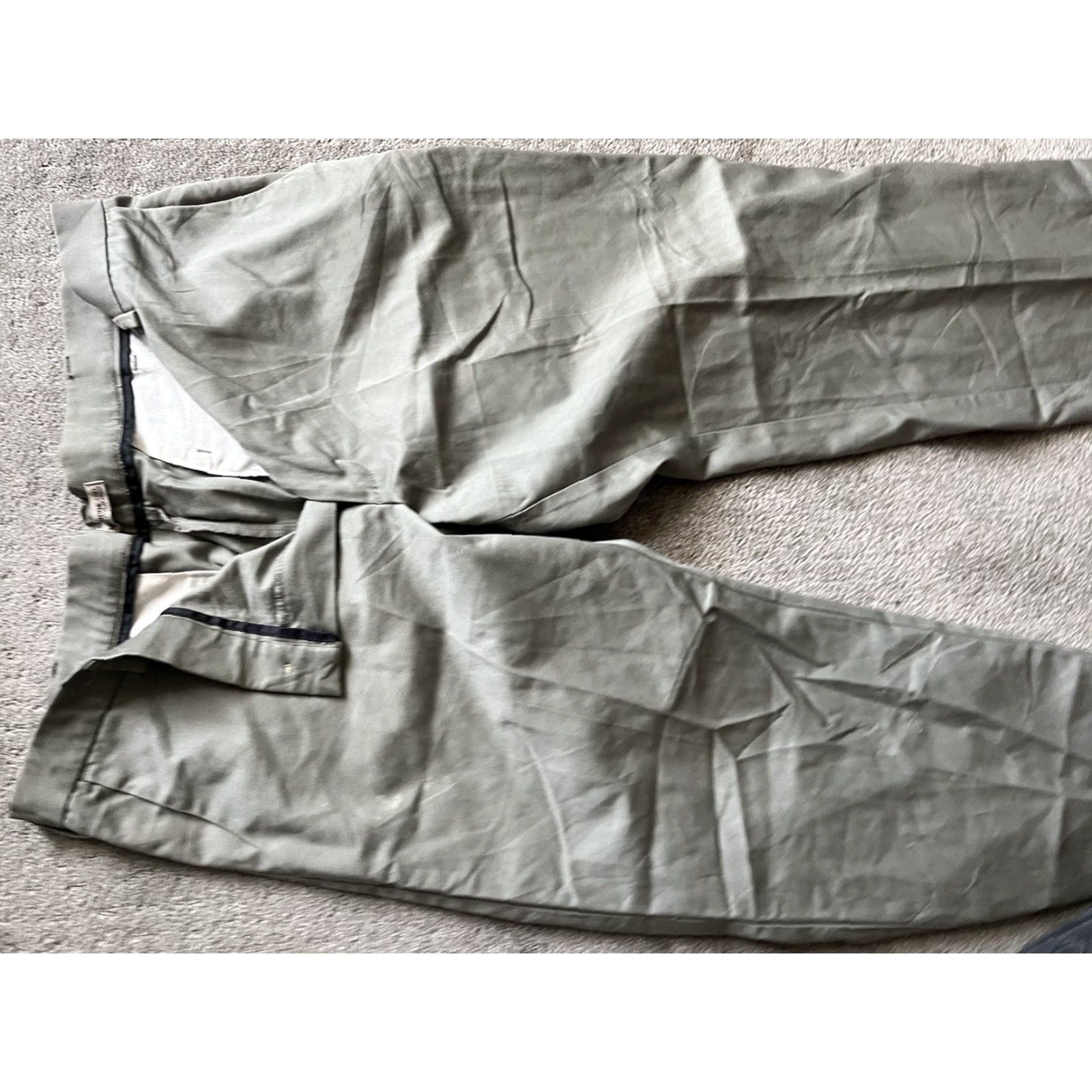 Lee VINTAGE Lee Platinum Label Mens Pants Straight Leg Charcoal Green 38x30 Jeans Regular 5-Pocket Mens Size US 38 / EU 54 - 4 Thumbnail