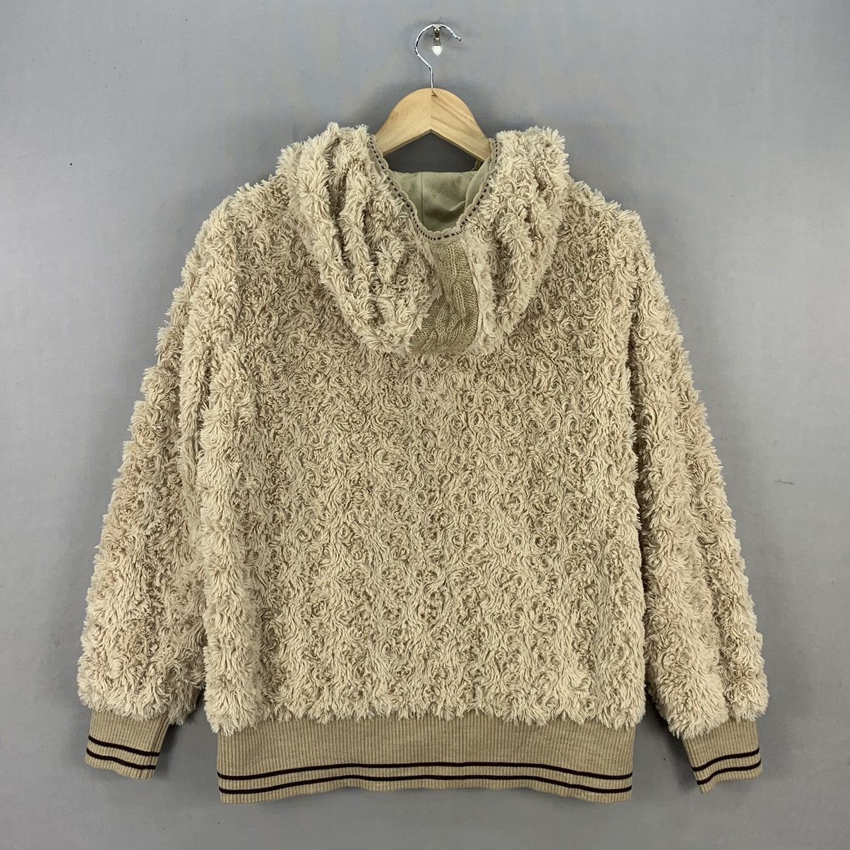 Japanese Brand Vintage Japan La Moda Goji Sherpa Zipper Jacket Size US M / EU 48-50 / 2 - 10 Thumbnail