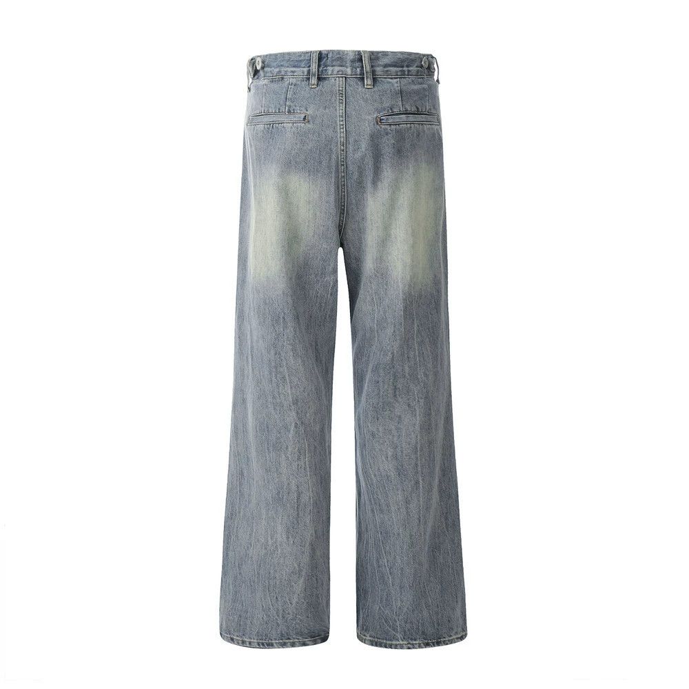 Vintage Men's cleanfit retro punk washed distressed jeans Size US 32 / EU 48 - 2 Thumbnail