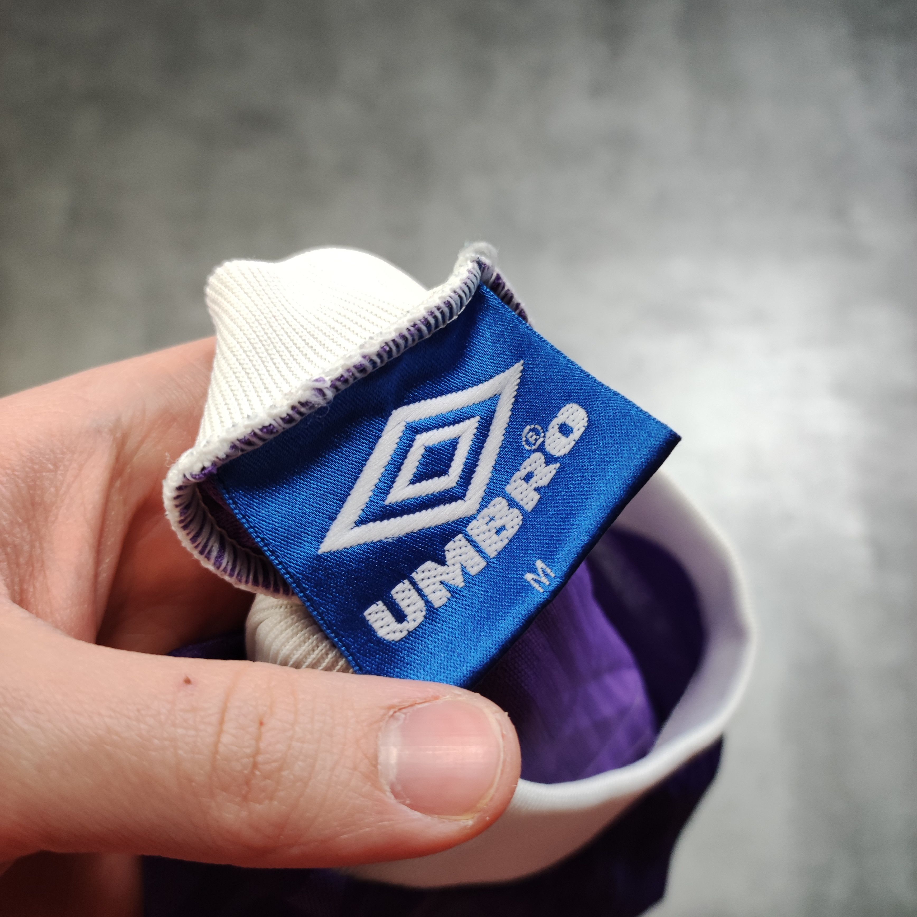 Vintage Vintage RARE 90s Umbro Purple Football Training Jersey Size US M / EU 48-50 / 2 - 6 Thumbnail