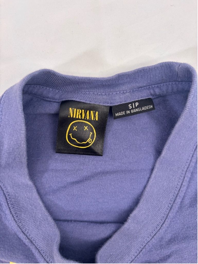 Nirvana Men's Nirvana Long Sleeve T-shirt Size L Purple Size L / US 10 / IT 46 - 9 Thumbnail
