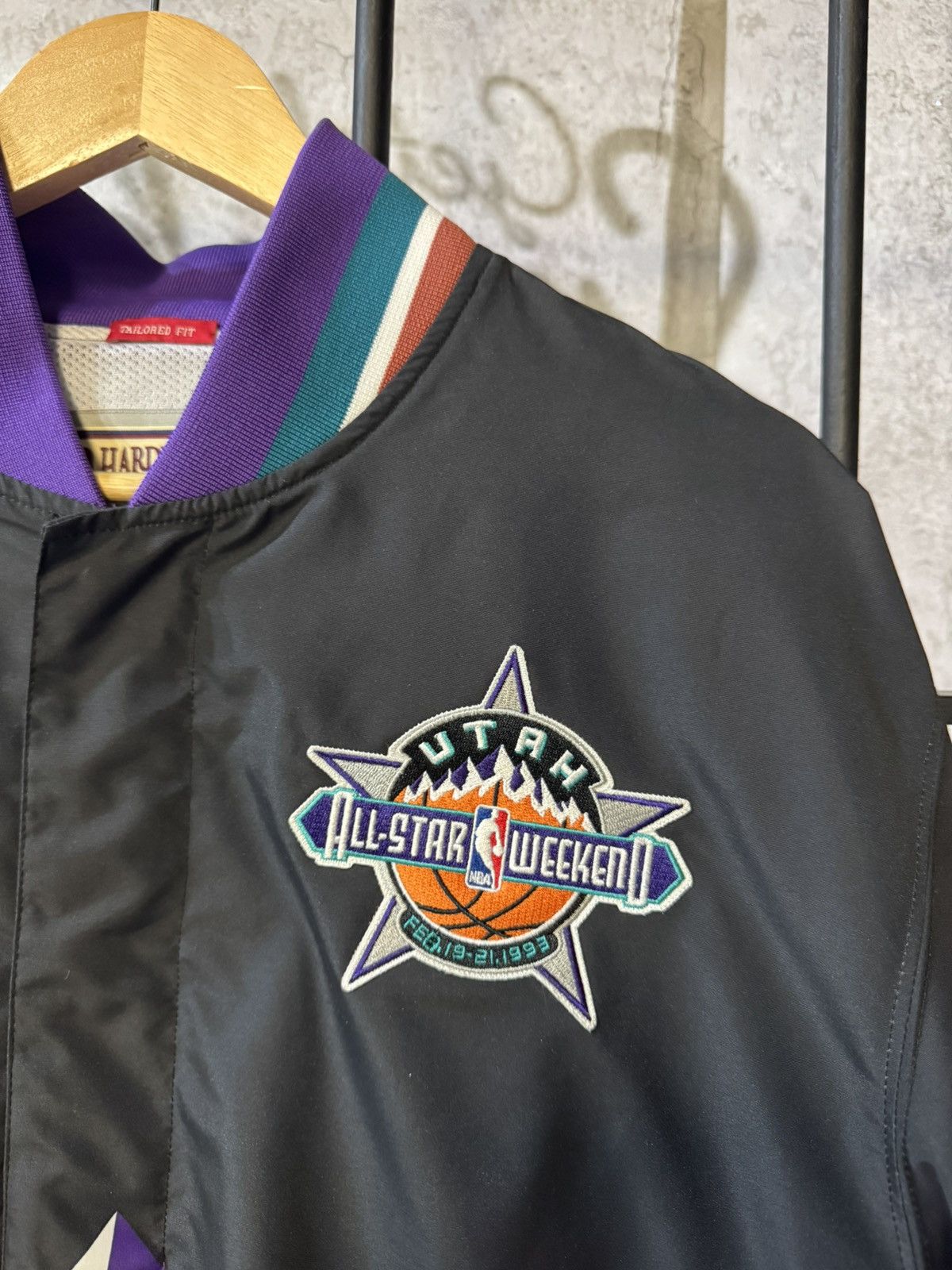 Just Don × Mitchell & Ness 1993 NBA All-Star Game M&N x Just Don Black Full-Zip Jacket Size US L / EU 52-54 / 3 - 2 Thumbnail