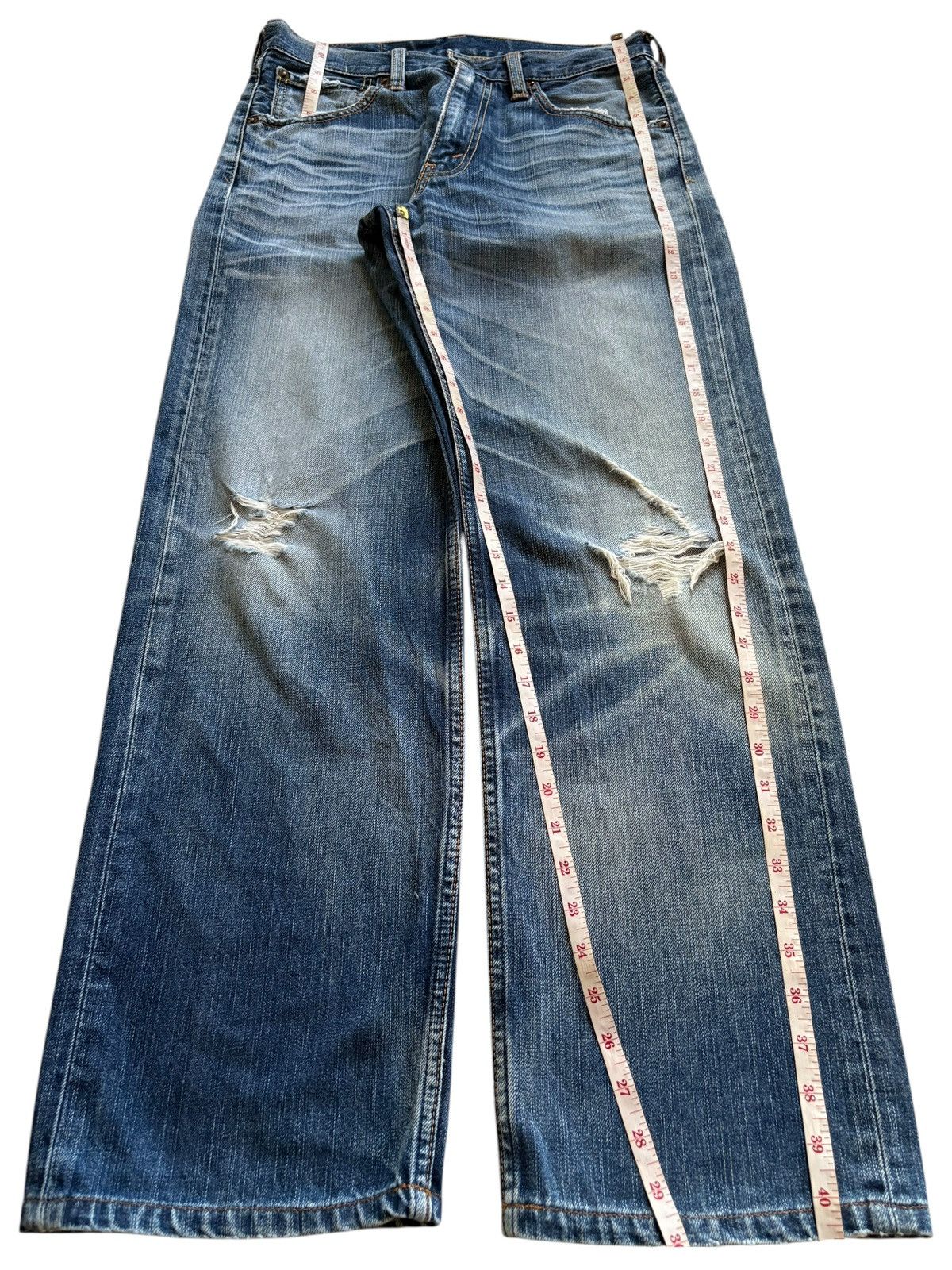 Levi's Vintage 90s Levis 703 Faded Ripped Loose Baggy Jeans Size US 30 / EU 46 - 13 Thumbnail