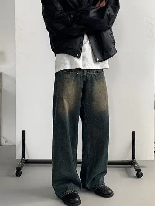 Jean Matsumaru x nji Blue Wide Leg Flare Denim Jeans Size US 30 / EU 46 - 5 Thumbnail