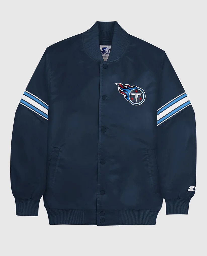 Starter NFL Tennessee Titans Varsity Satin Full-Snap Jacket Size US M / EU 48-50 / 2 - 1 Thumbnail