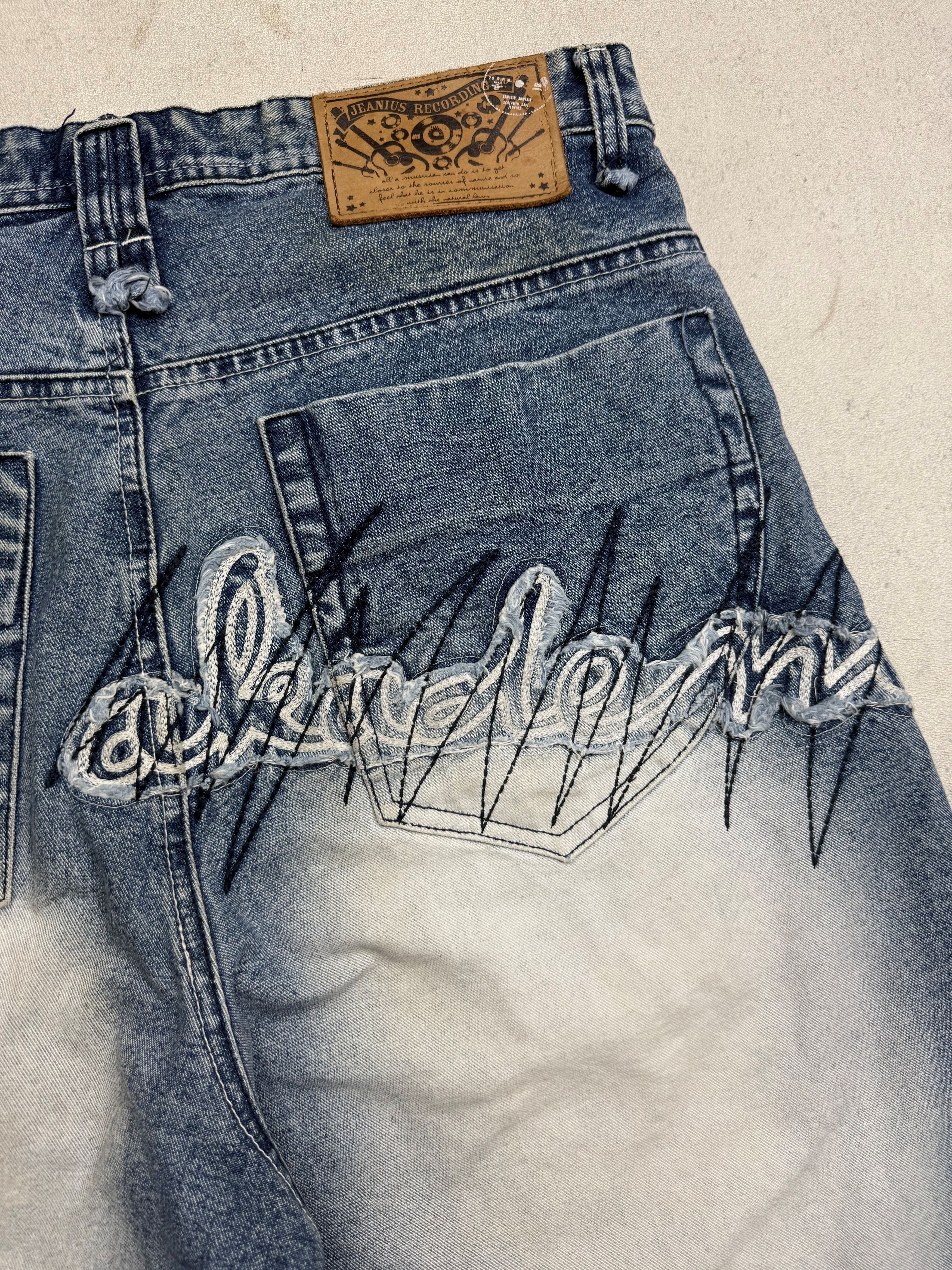 Akademiks Vintage Y2K Akademiks Baggy Shorts Denim Jorts Size US 34 / EU 50 - 5 Thumbnail