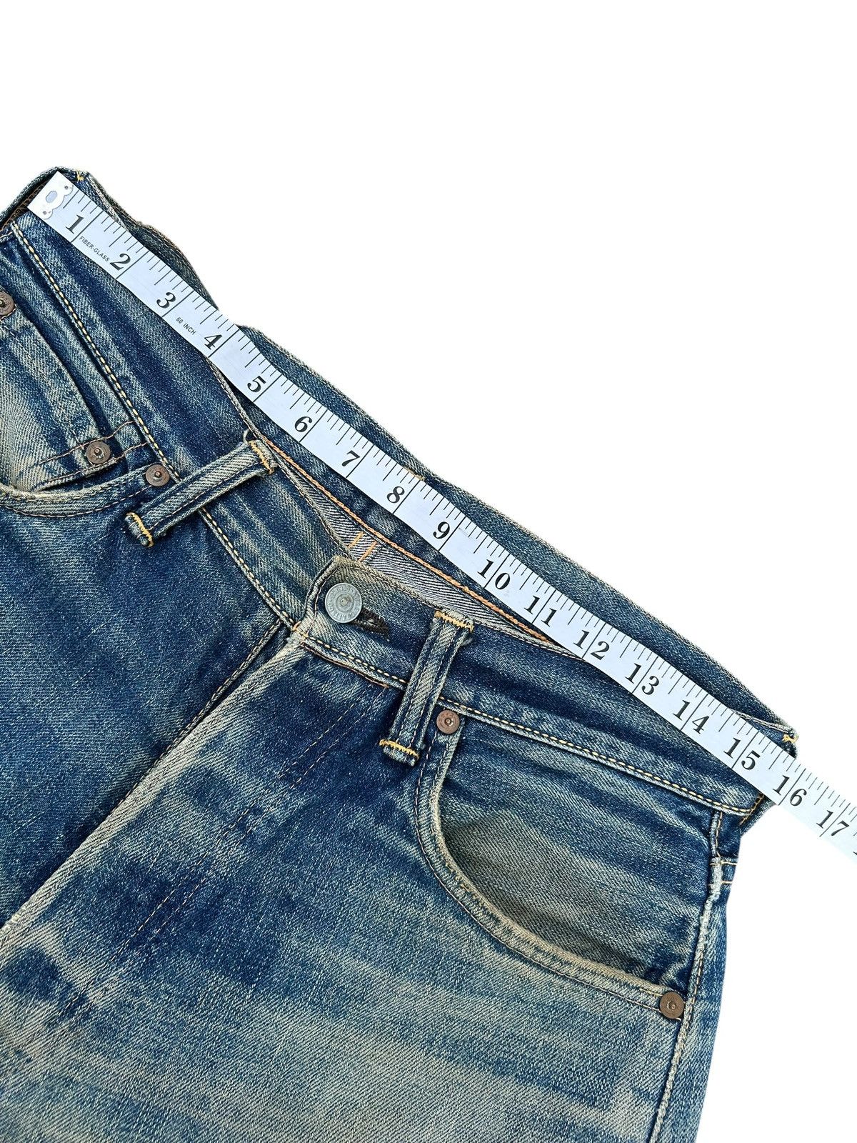 Evisu Thrashed Vintage Evisu Selvedge Baggy Denim Jeans Size US 31 - 19 Thumbnail