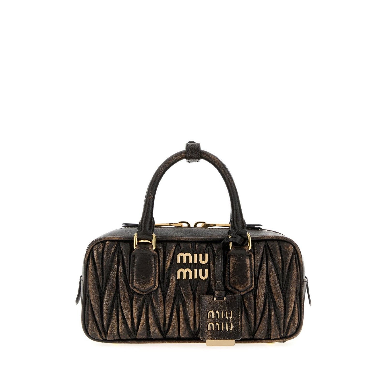 Miu Miu MIU MIU Arcadie Regular Coffee Top Handle Bag New & Authenti Size ONE SIZE - 1 Thumbnail