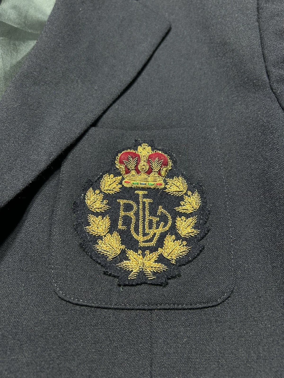Rare Lauren Ralph Lauren Royal Blazer Jacket Size 14