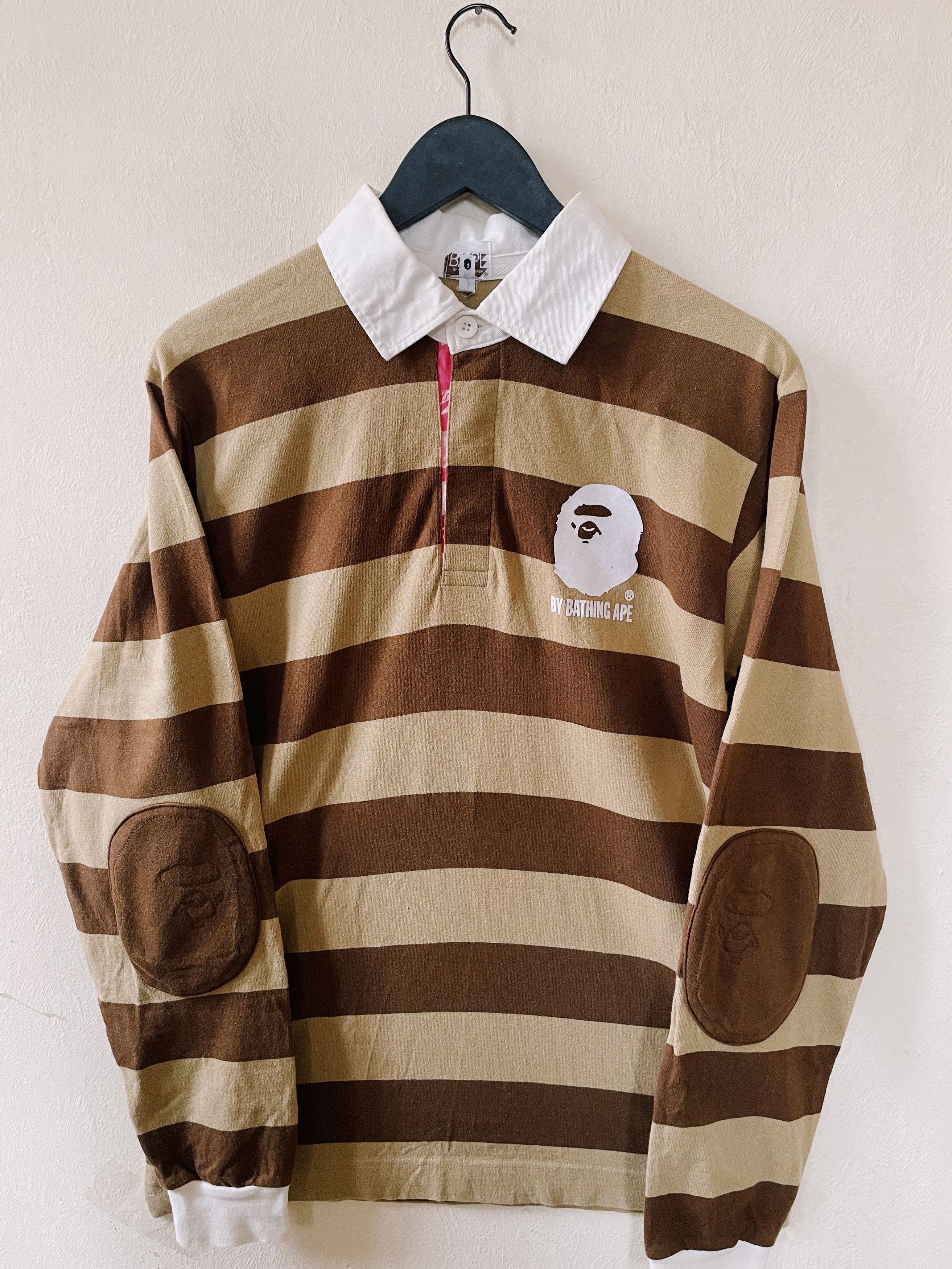 Bape Vintage A Bathing Ape BAPE Polo Rugby Shirt made in Japan