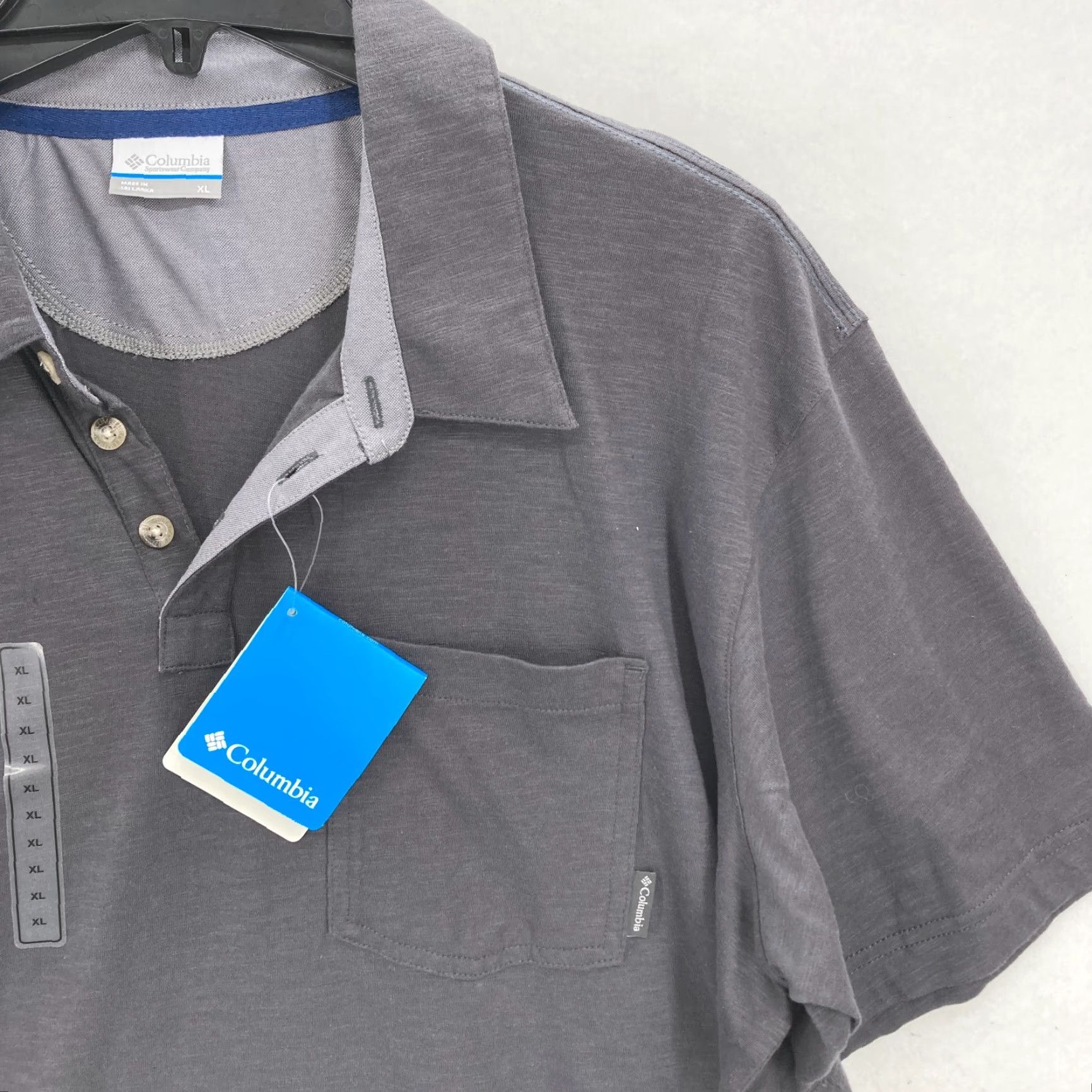 Vintage Columbia Lookout Point Polo Shirt Mens XL Gray Short Sleeve Hiking Fishing NWT Size US XL / EU 56 / 4 - 2 Thumbnail
