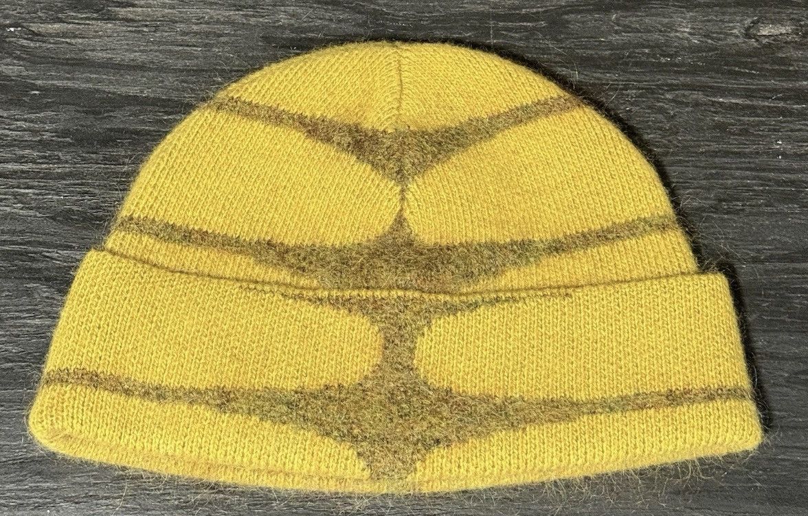 Aime Leon Dore Aime Leon Dore Beanie Hat MERINO WOOL Yellow Unisex One Size Size ONE SIZE - 2 Thumbnail