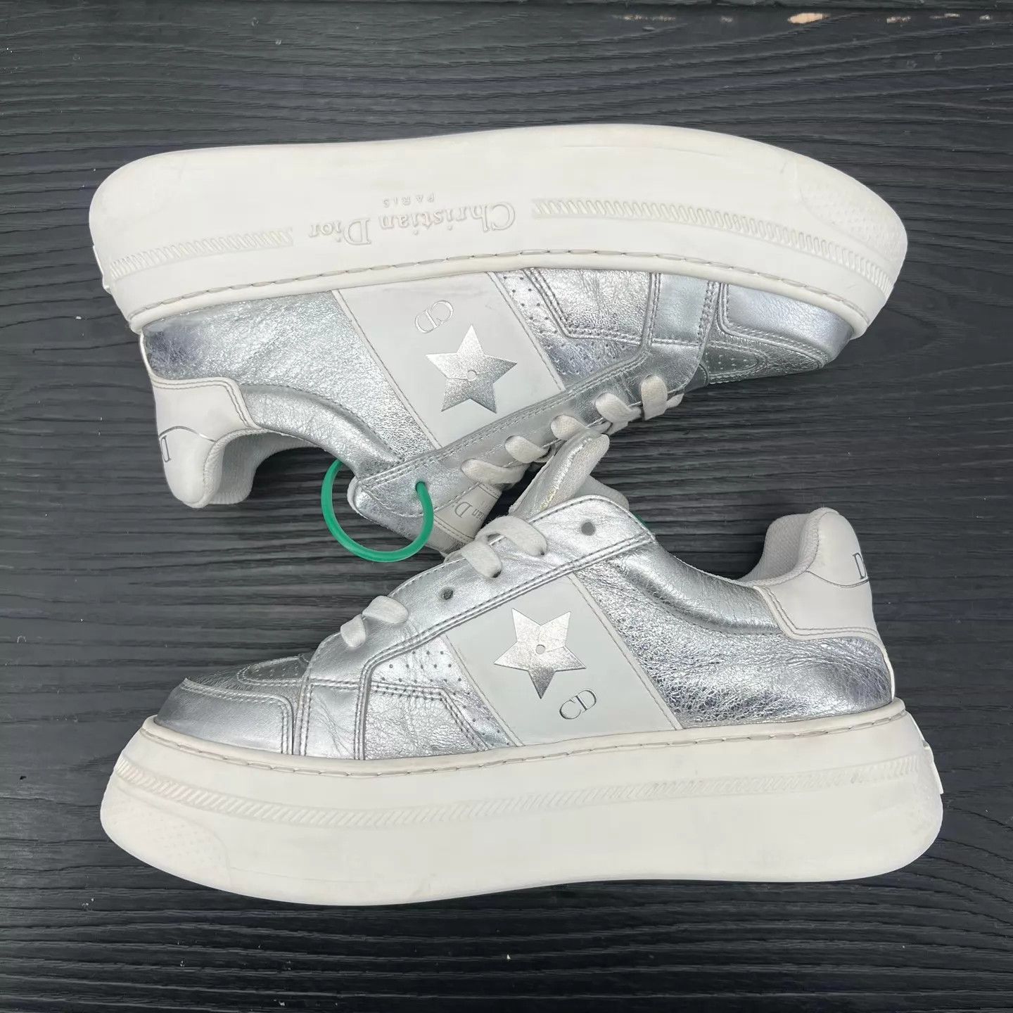 Dior Dior CD Silver/White 37 (Mint, Original Box) Size US 6.5 / IT 36.5 - 2 Thumbnail