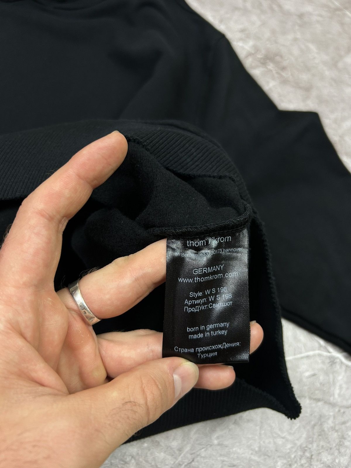 Thom Krom Thom Krom Hoodie Size S Size US S / EU 44-46 / 1 - 11 Thumbnail