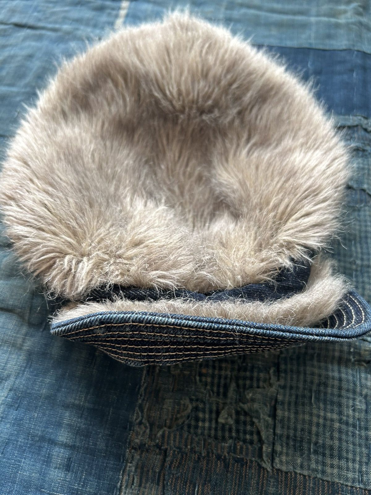 Kapital × Kapital Kountry kapital fur denim cap Size ONE SIZE - 5 Thumbnail
