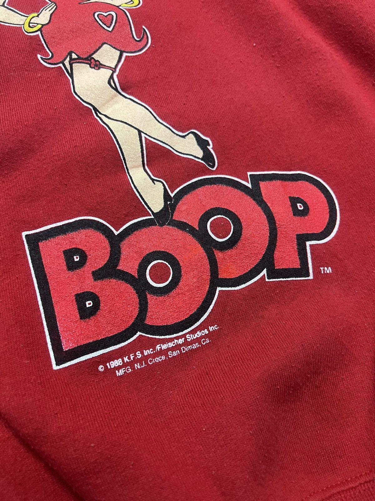 Vintage VINTAGE 80's BETTY BOOP SWEATSHIRT Size US L / EU 52-54 / 3 - 5 Thumbnail