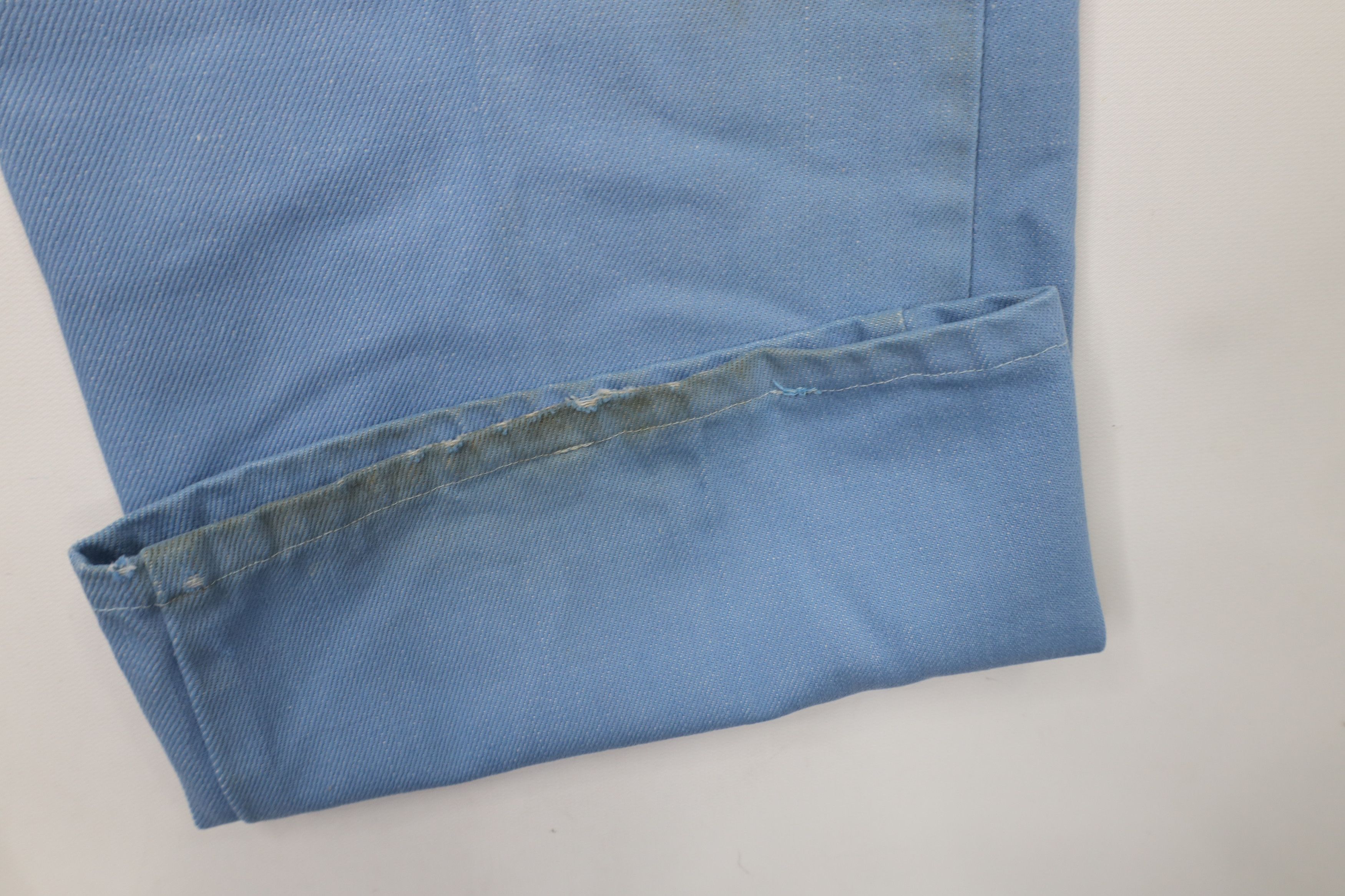 Vintage Vintage 70s Streetwear Flared Wide Leg Denim Jeans Blue USA Size US 38 / EU 54 - 5 Thumbnail
