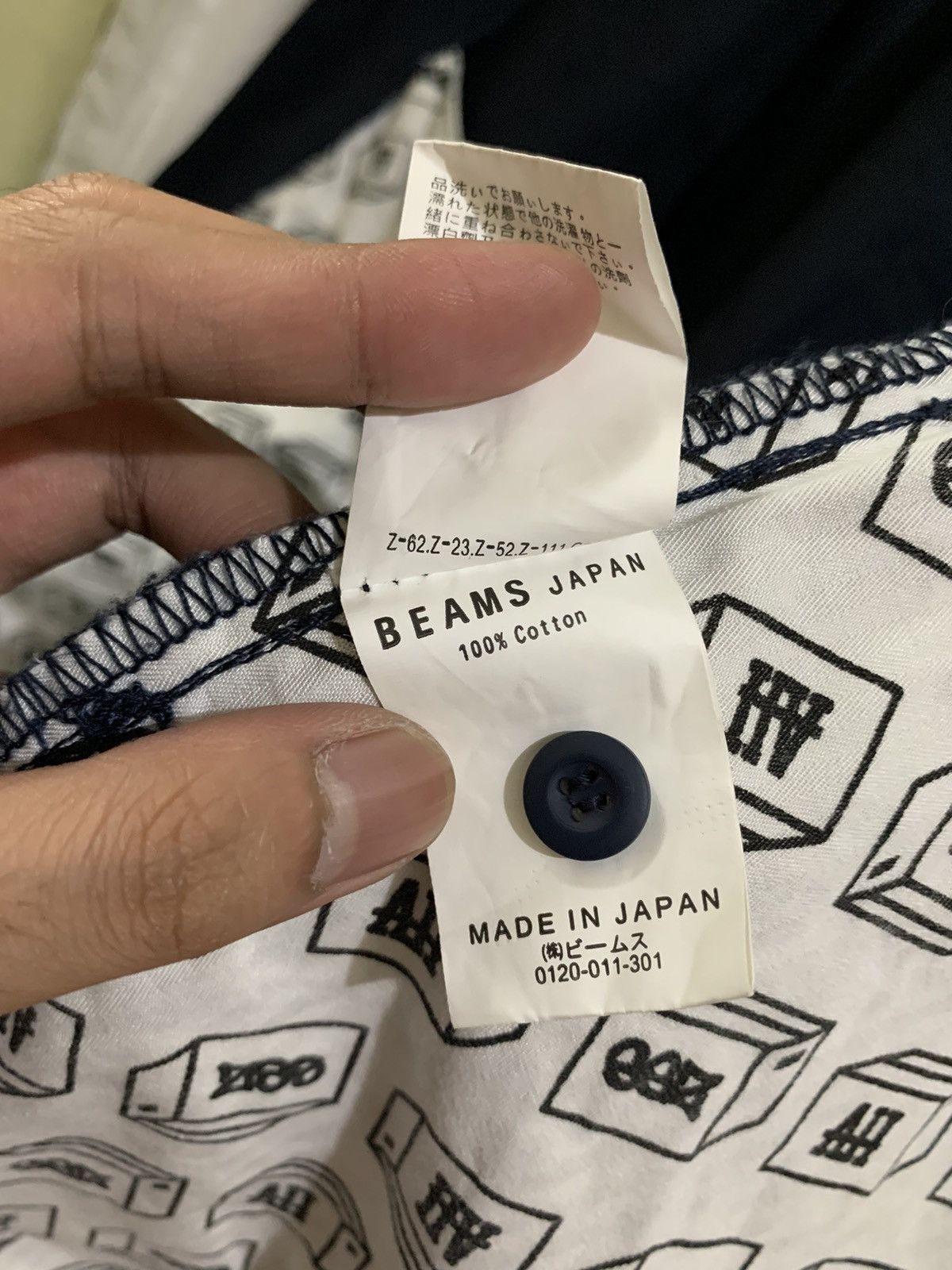 Beams Japan BEAMS JAPAN X SSZ X AH AU20 OVERSIZED SHIRT Size US XL / EU 56 / 4 - 10 Thumbnail
