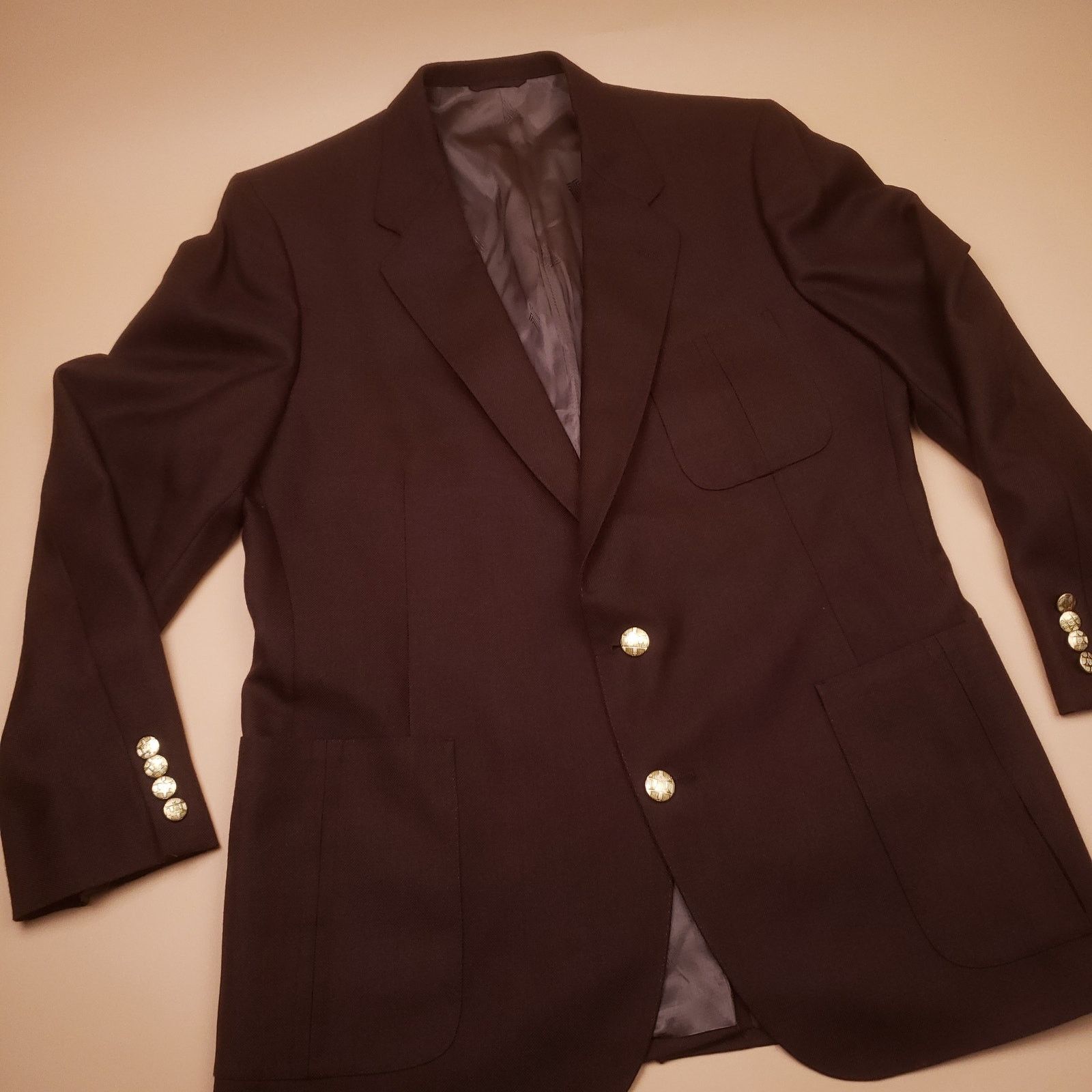 Lanvin Vintage 90s Lanvin Paris Brown Blazer Jacket Wool Blend Rare Size US XL / EU 56 / 4 - 3 Thumbnail