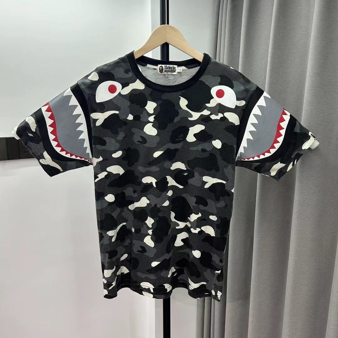 Bape CITY CAMO SIDE SHARK TEE Size US L / EU 52-54 / 3 - 1 Thumbnail